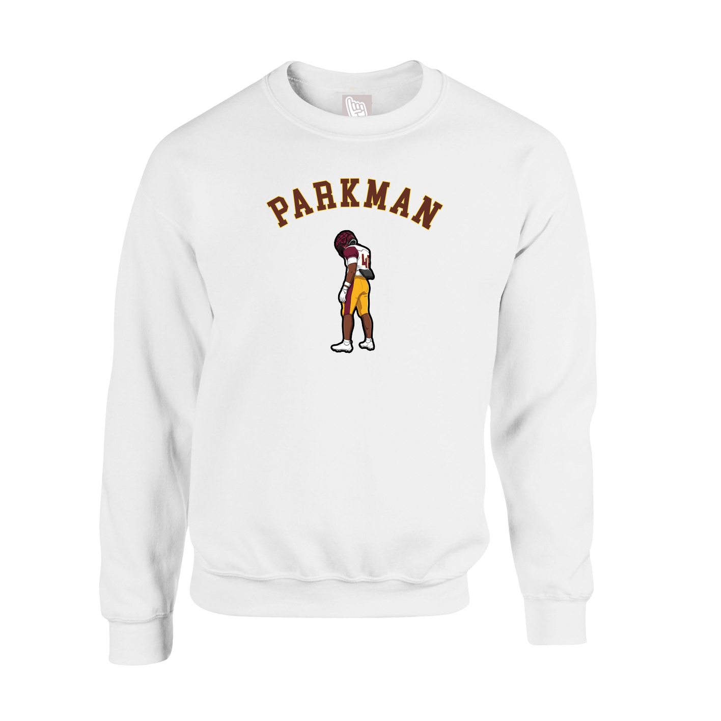 Fleece Crew — Shirsey Arch in White