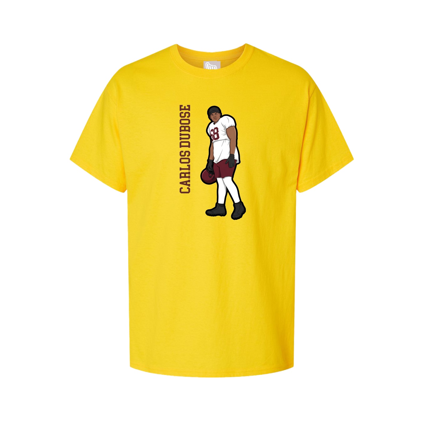 Youth Tee — Name Vertical in Gold