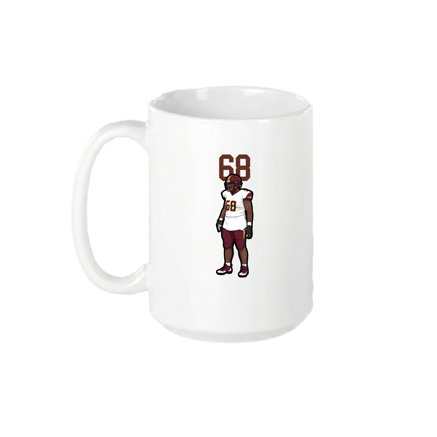 15oz Coffee Mug — Number Top in White