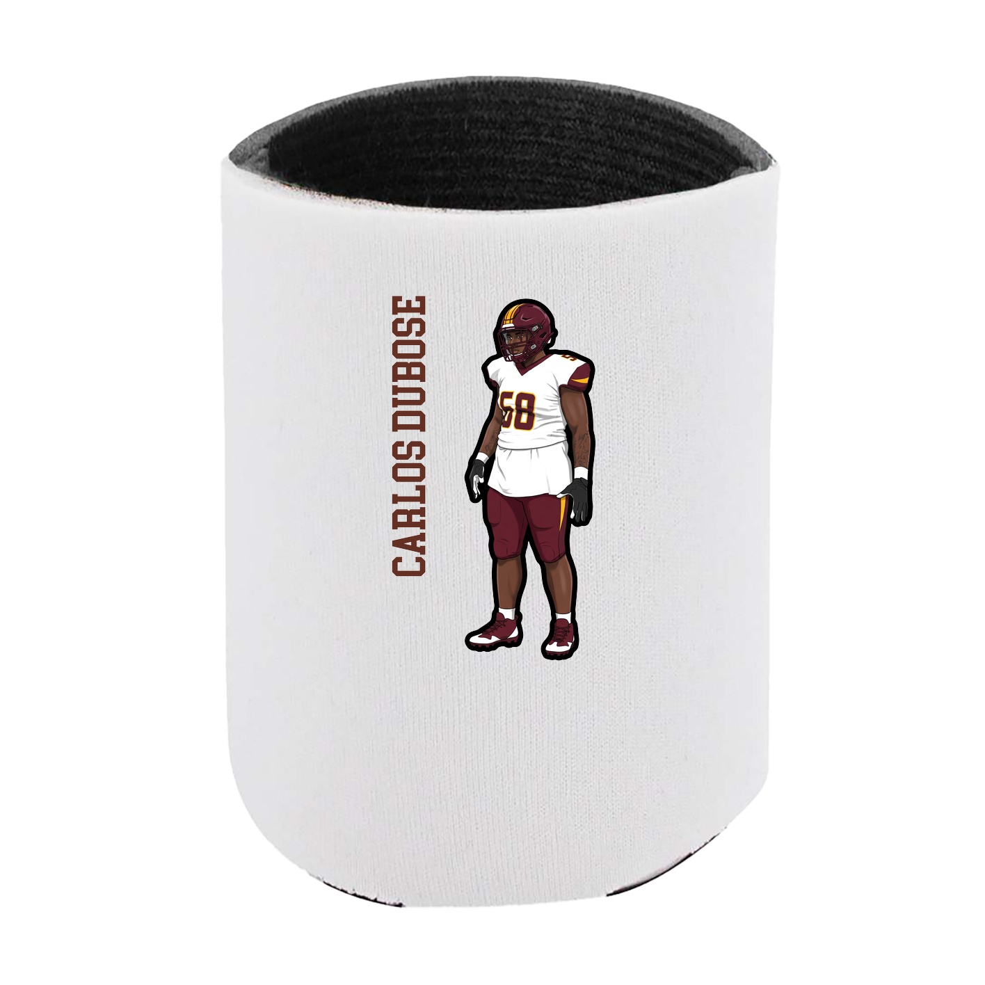 Can Holder — Name Vertical in White