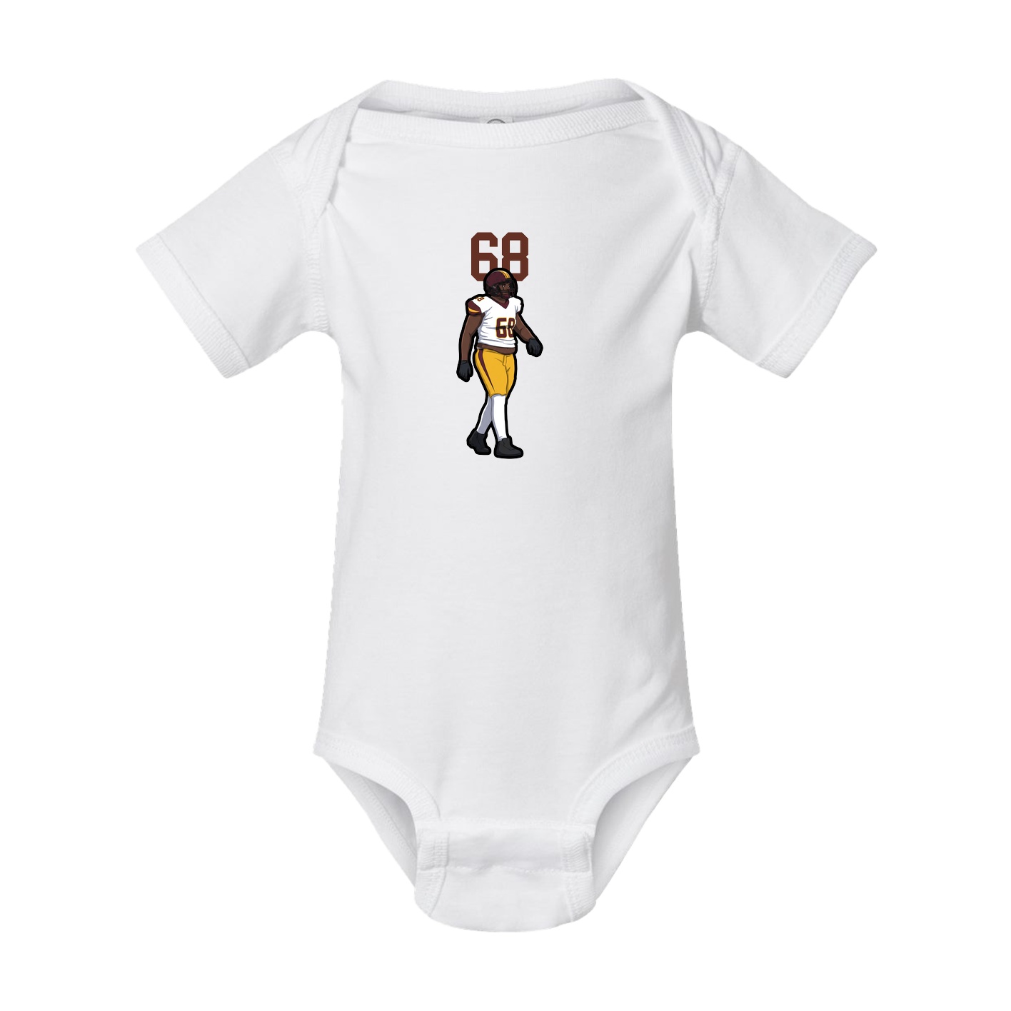 Baby Onesie — Number Top in White