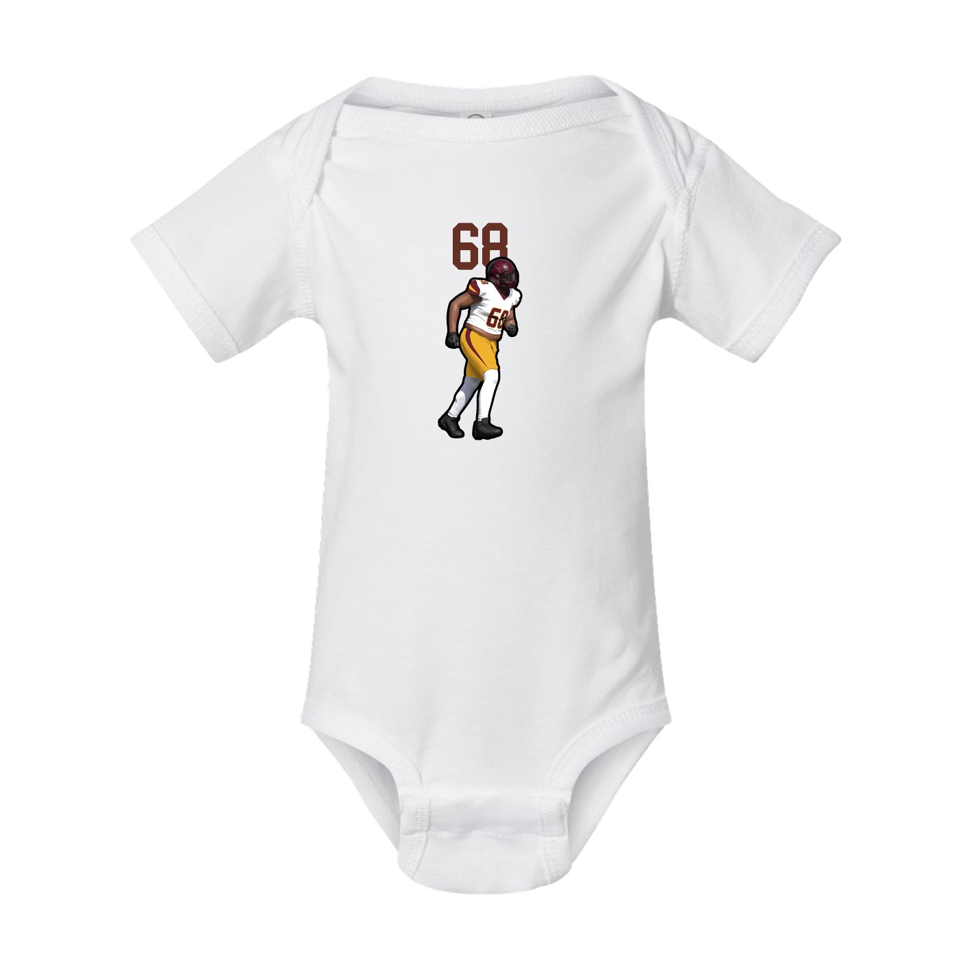 Baby Onesie — Number Top in White