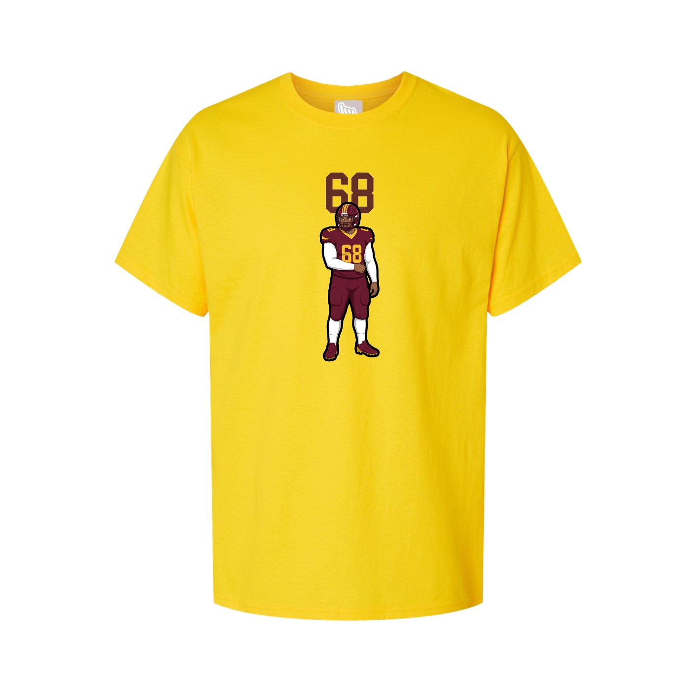 Youth Tee — Number Top in Gold