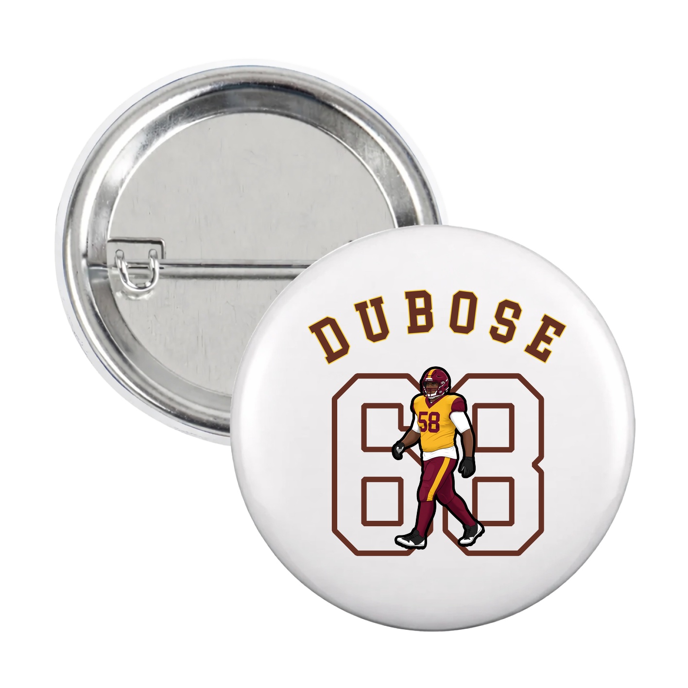 Game Day Button — Shirsey Arch in White