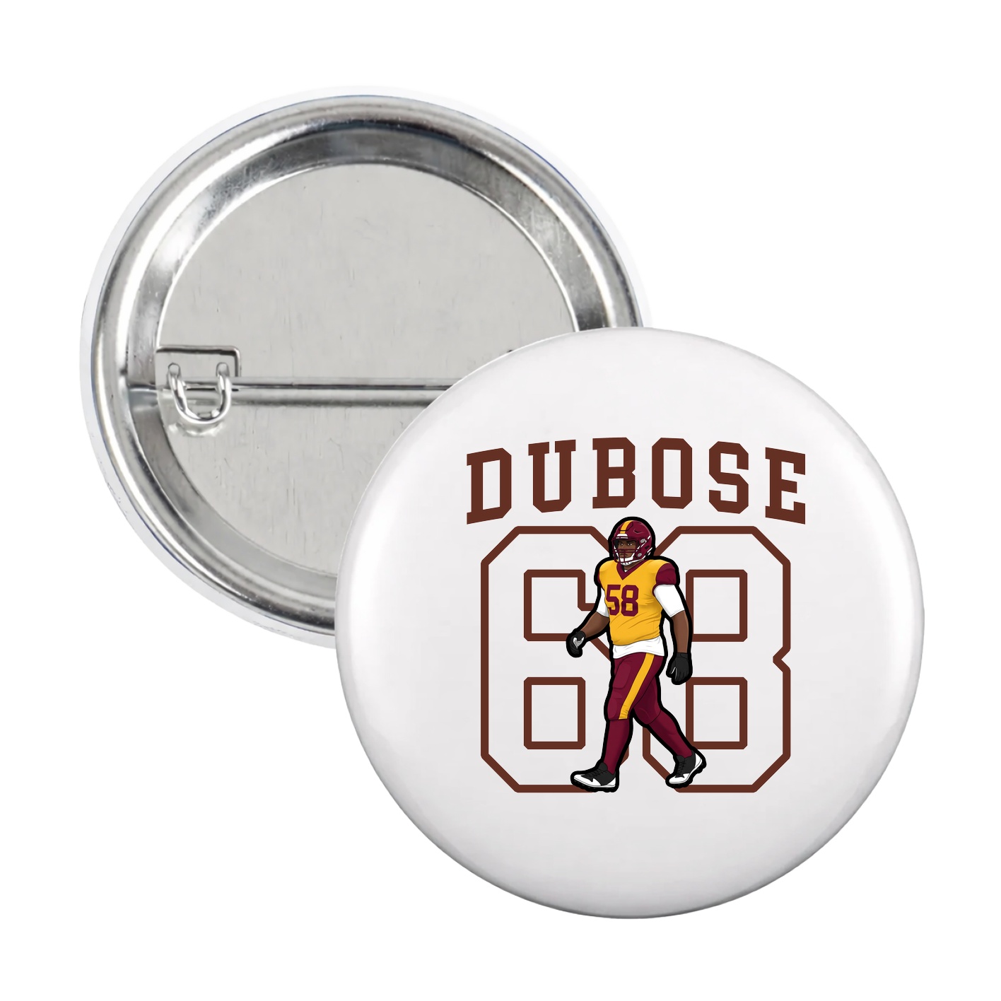 Game Day Button — Shirsey in White