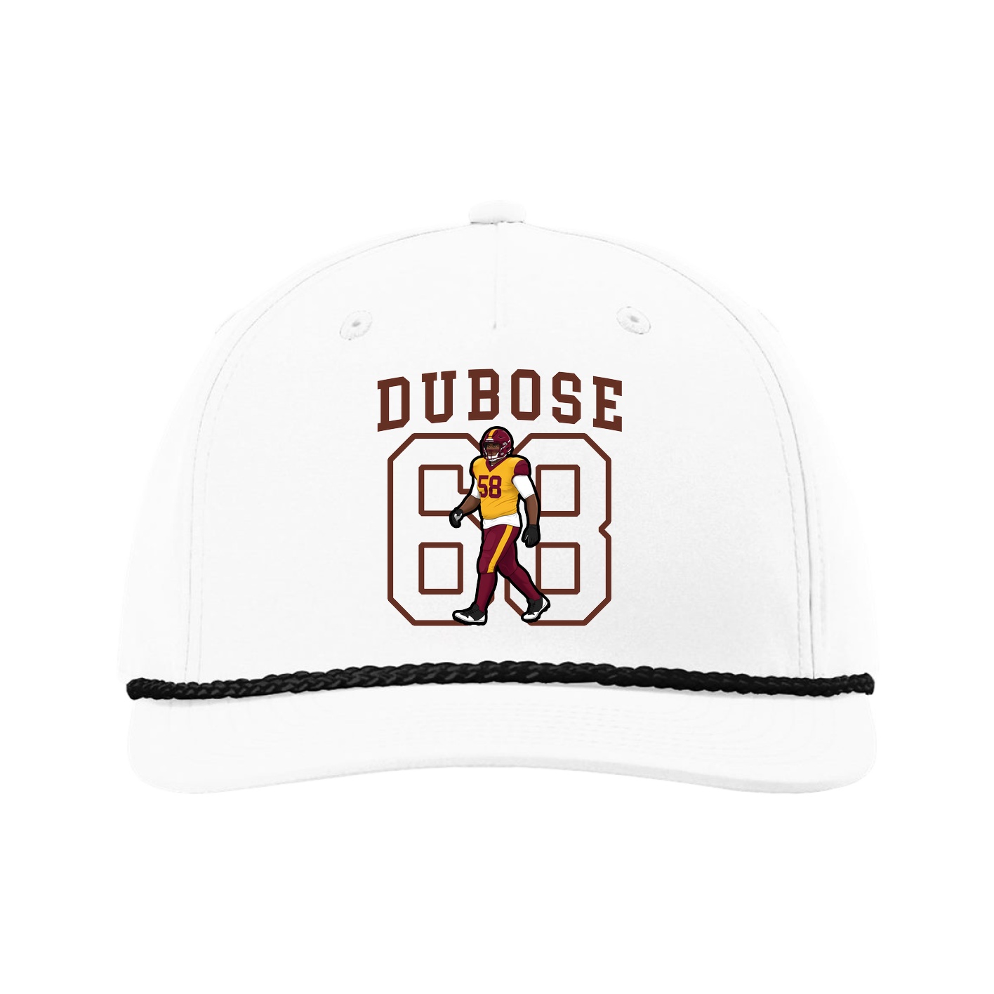 Five-Panel Classic Rope Cap — Shirsey in White
