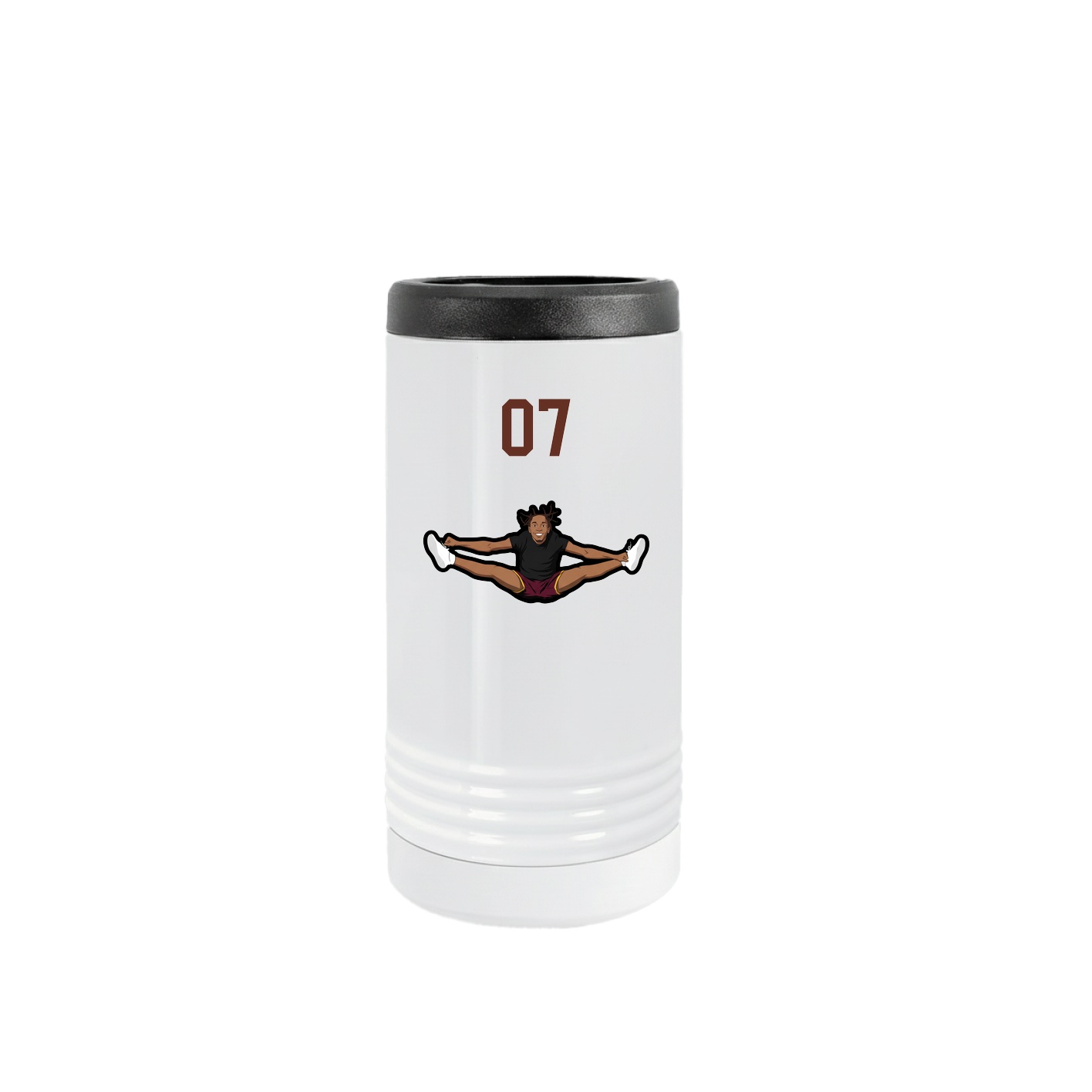 Slim Beverage Holder — Number Top in White