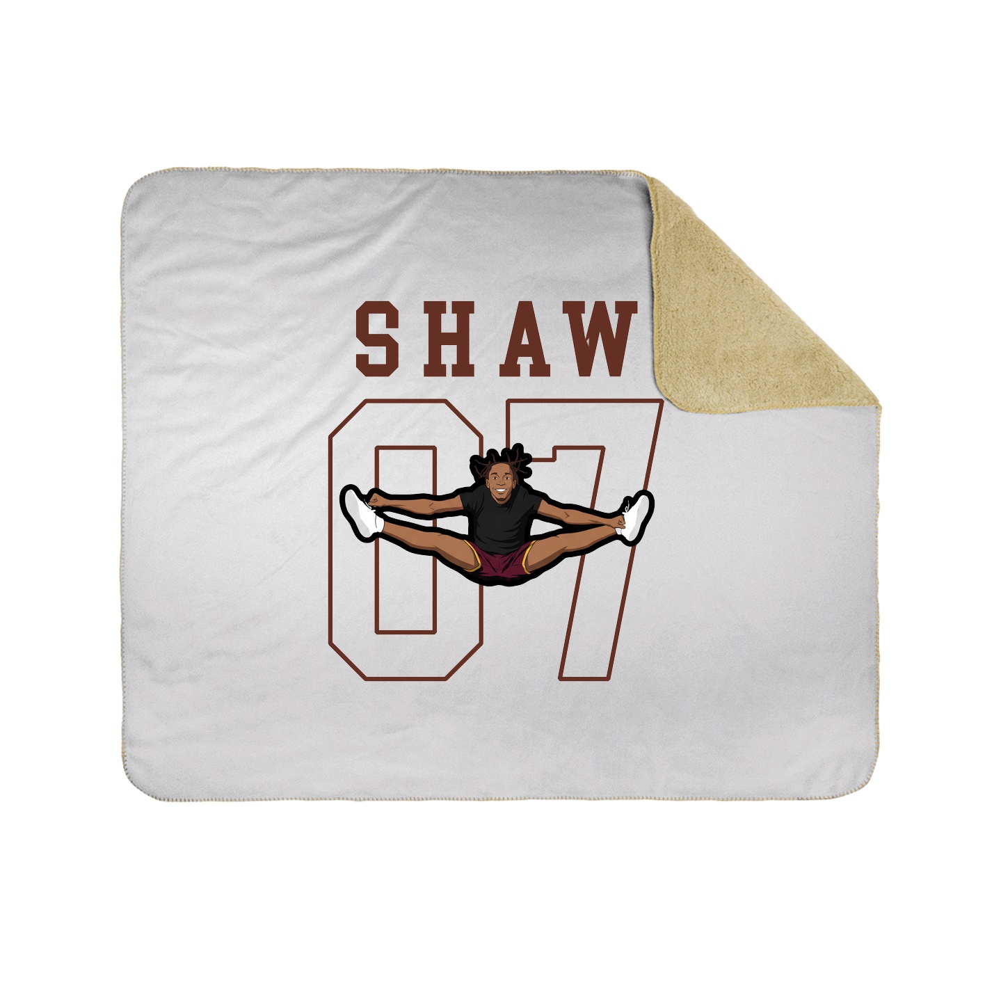 50x60 Sherpa Lined Throw Blanket