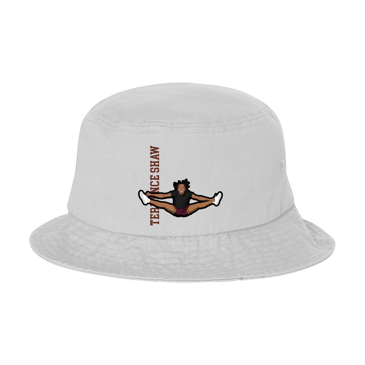 Bucket Cap — Name Vertical in White