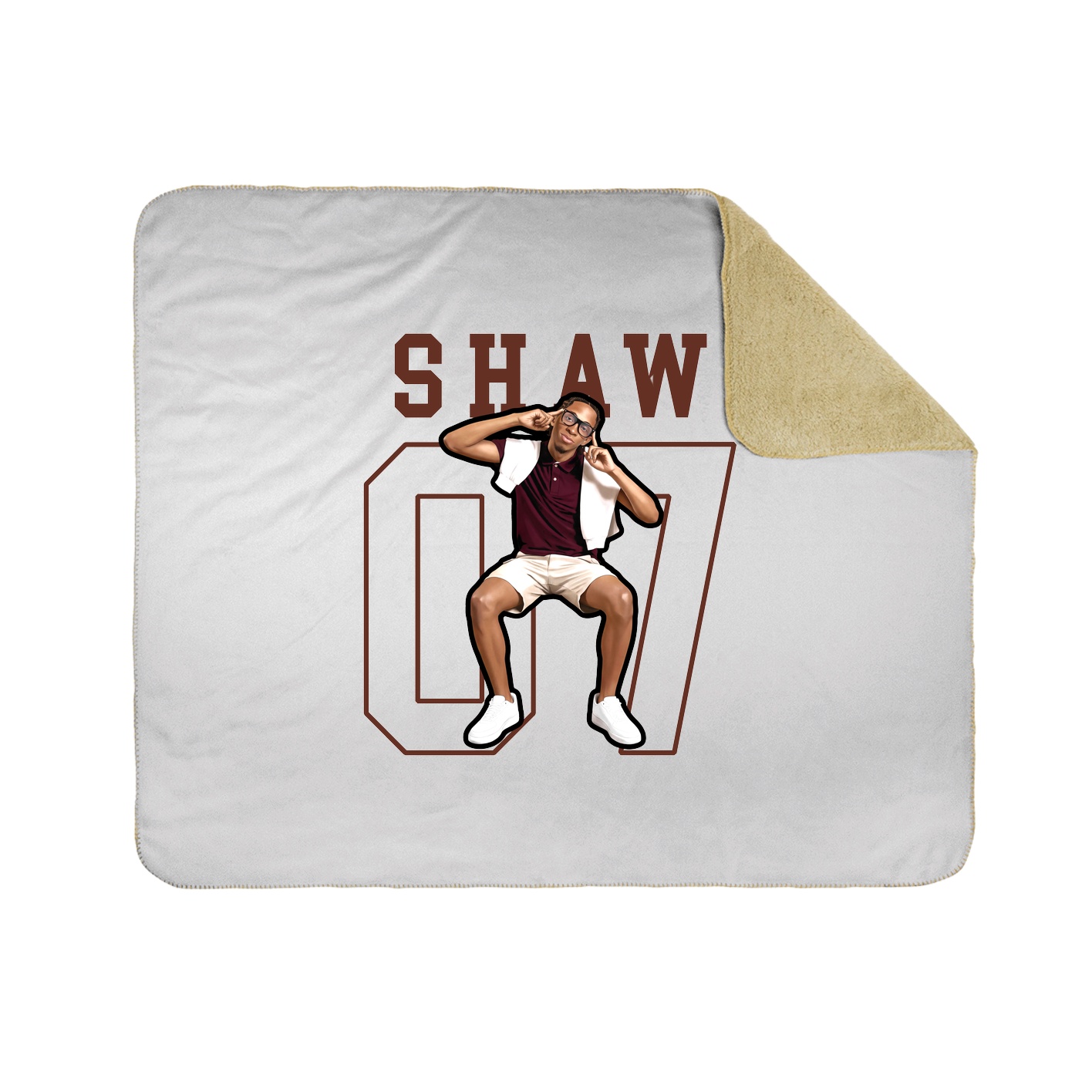 Throw Blanket — Shirsey in White