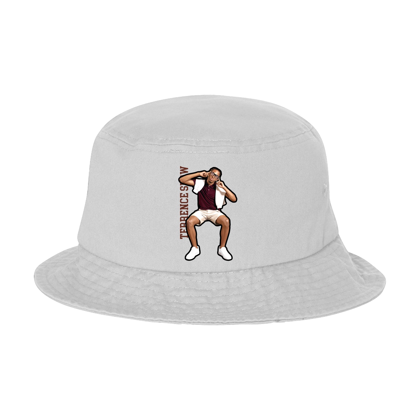 Bucket Cap — Name Vertical in White