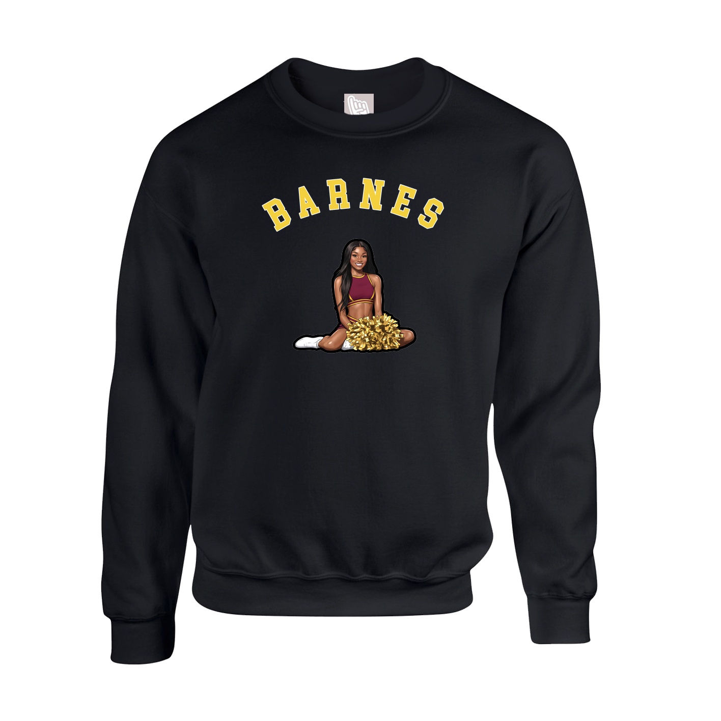 Fleece Crew — Shirsey Arch in Black