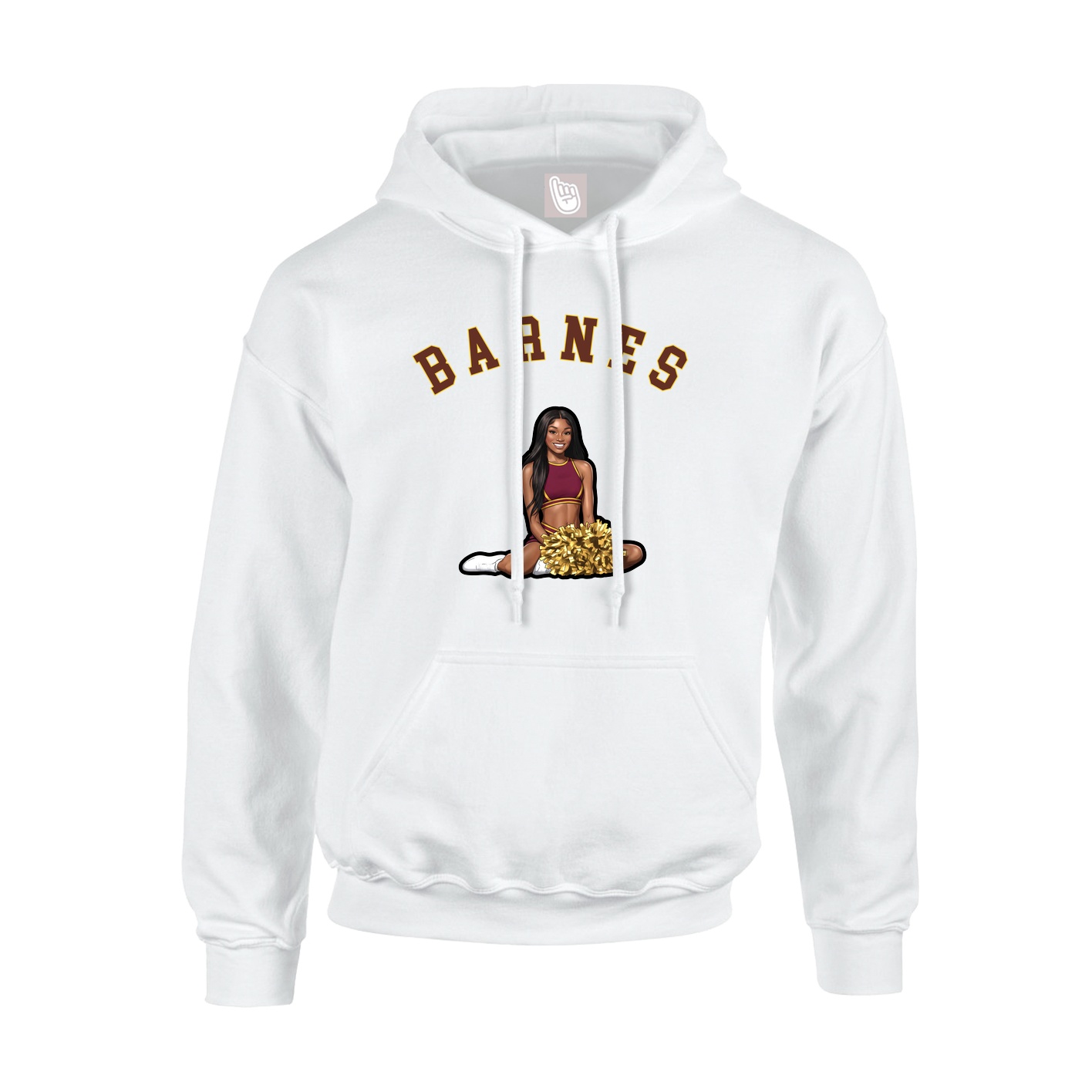 Youth Hoodie — Shirsey Arch in White