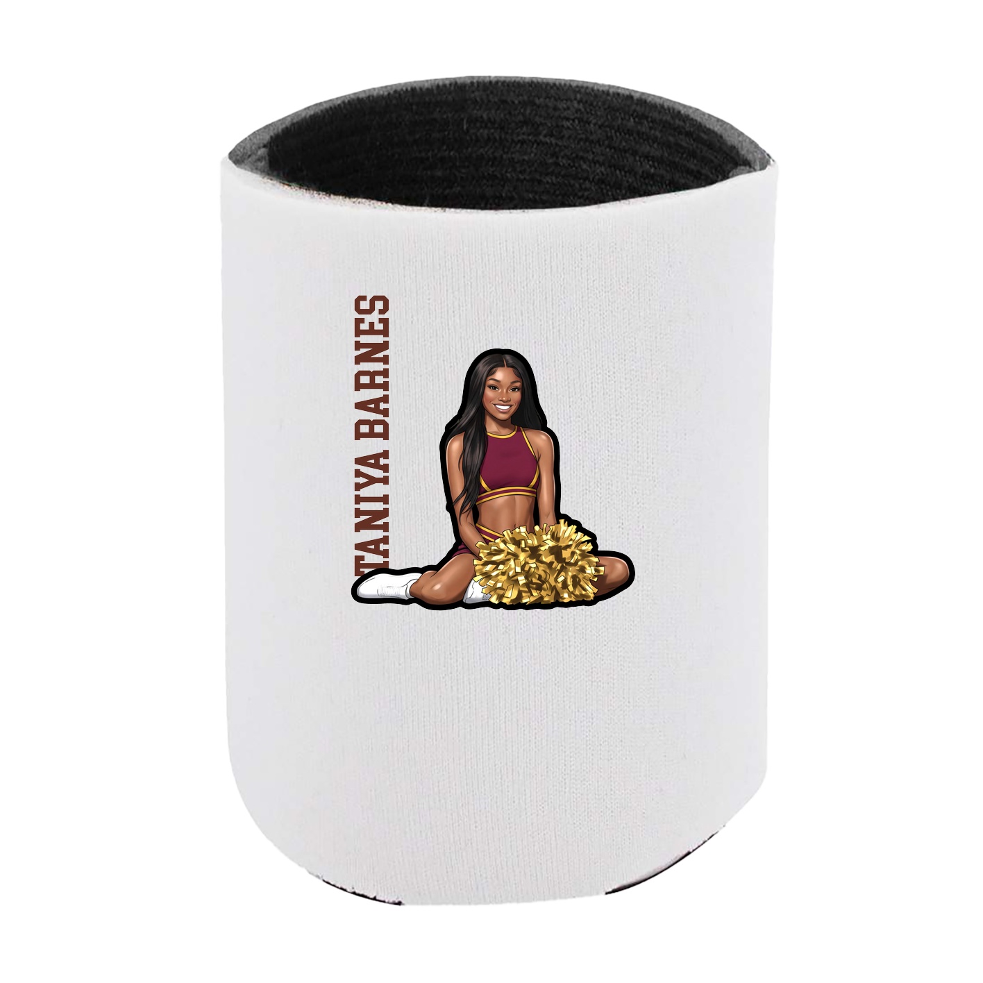 Can Holder — Name Vertical in White