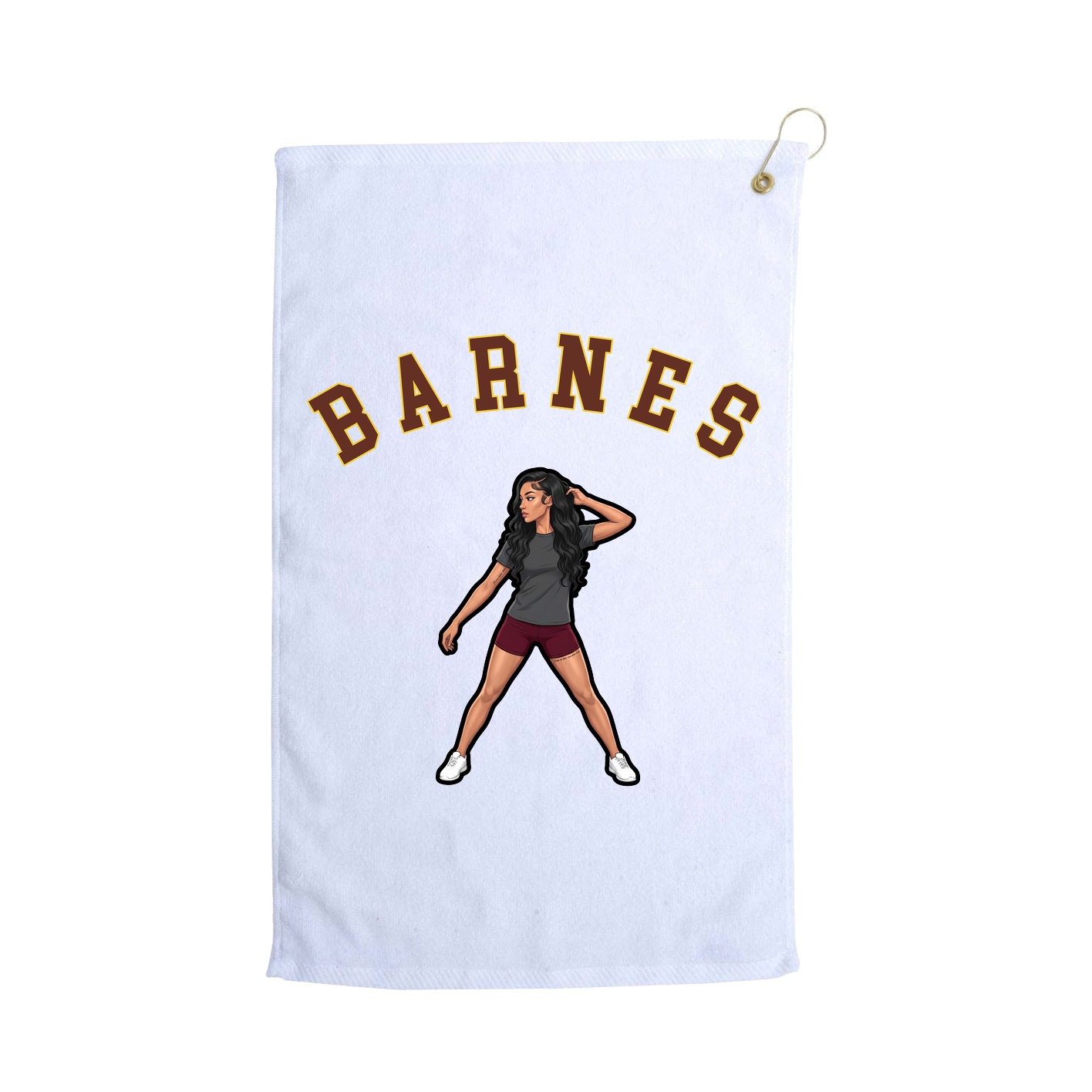 Golf Towel — Shirsey Arch in White