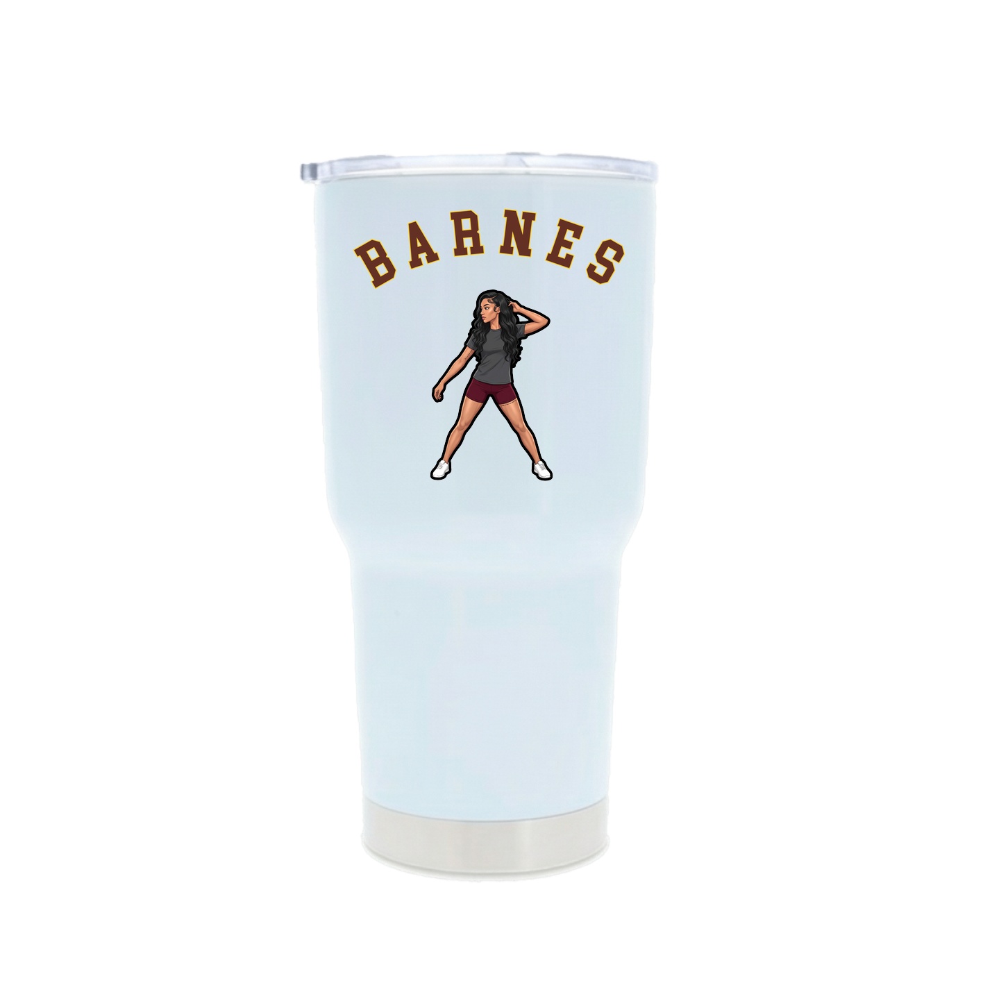 30oz Stainless Steel Tumbler — Shirsey Arch in White