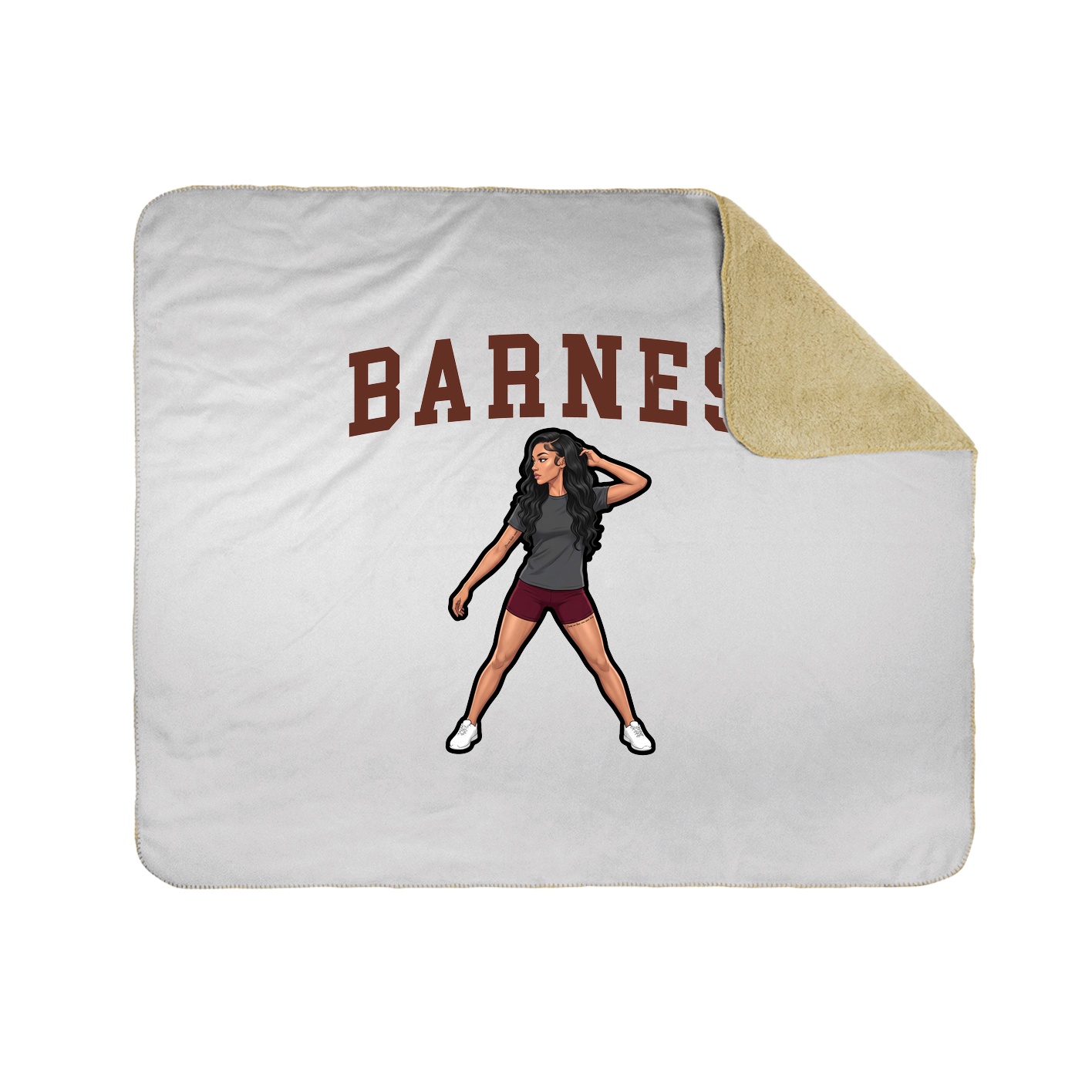 Throw Blanket — Shirsey in White