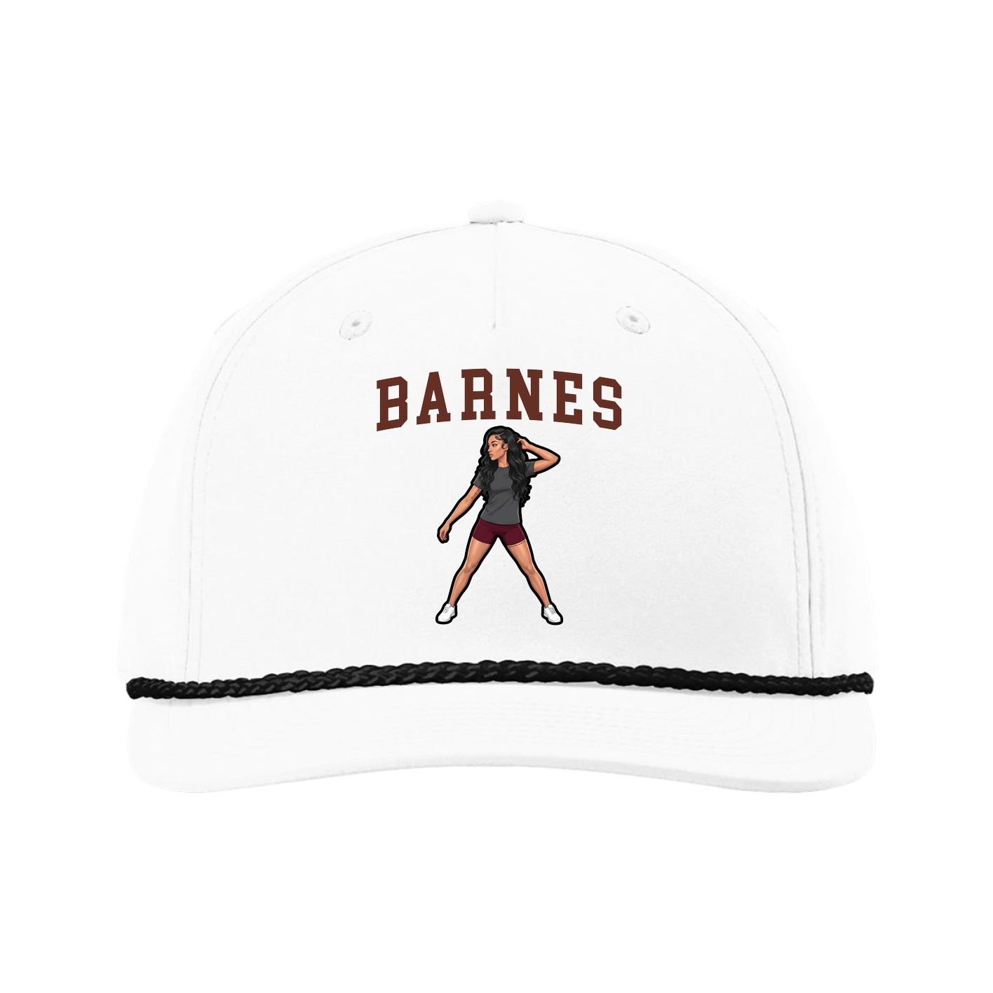 Five-Panel Classic Rope Cap — Shirsey in White