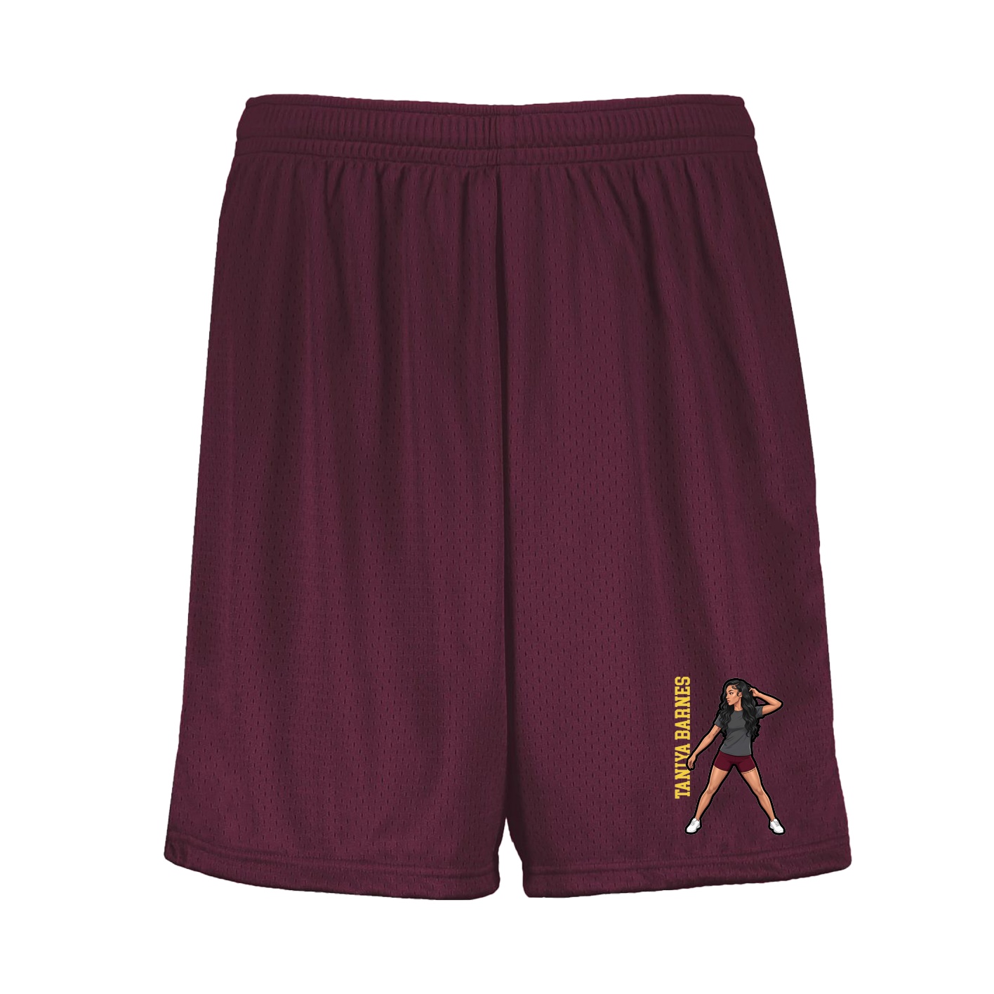 Shorts — Name Vertical in Maroon