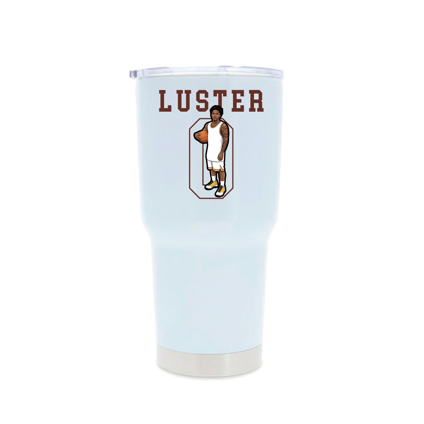 30oz Stainless Steel Tumbler — Shirsey in White