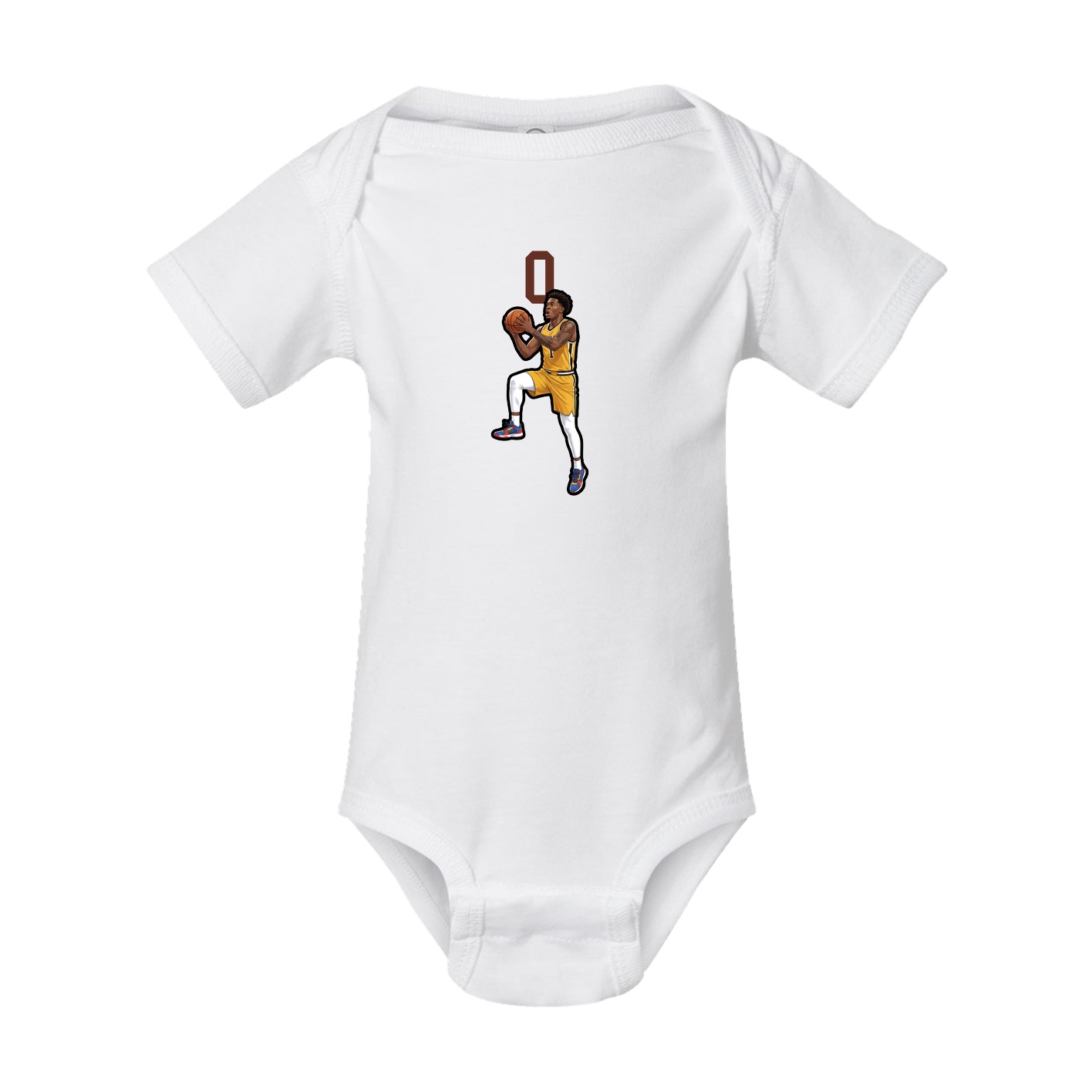 Baby Onesie — Number Top in White