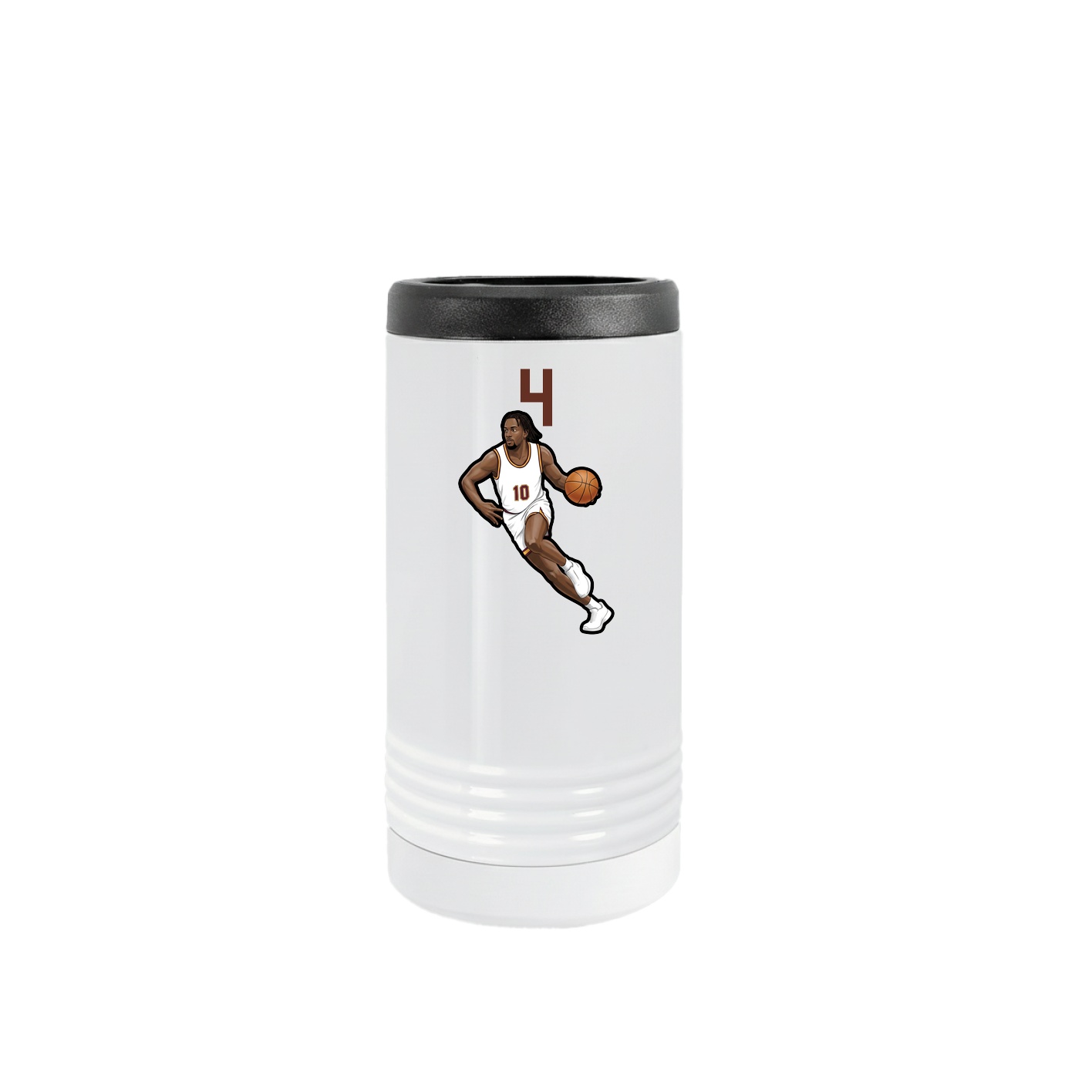 Slim Beverage Holder — Number Top in White