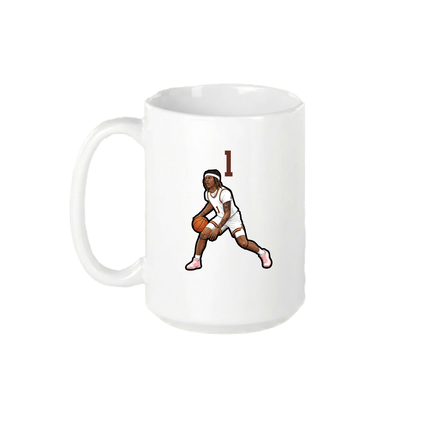 15oz Coffee Mug — Number Top in White