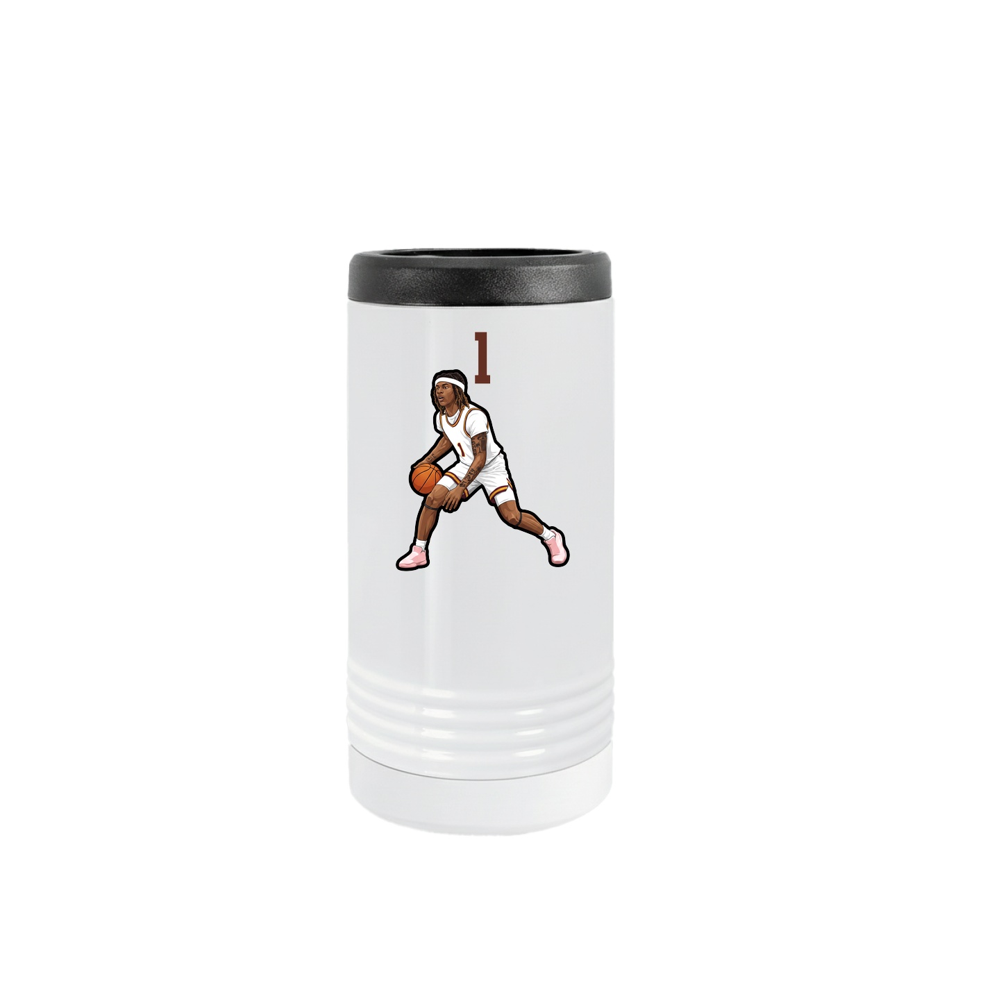 Slim Beverage Holder — Number Top in White