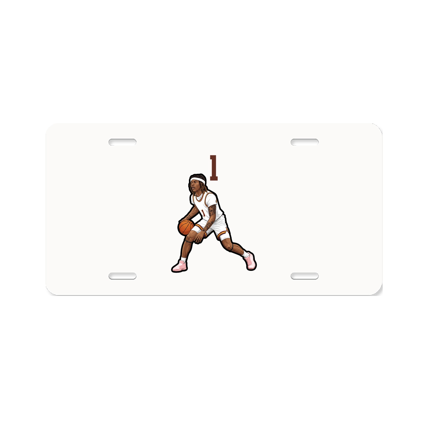 License Plate — Number Top in Classic