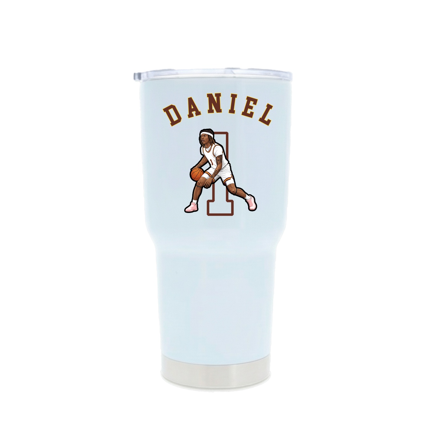 30oz Stainless Steel Tumbler — Shirsey Arch in White