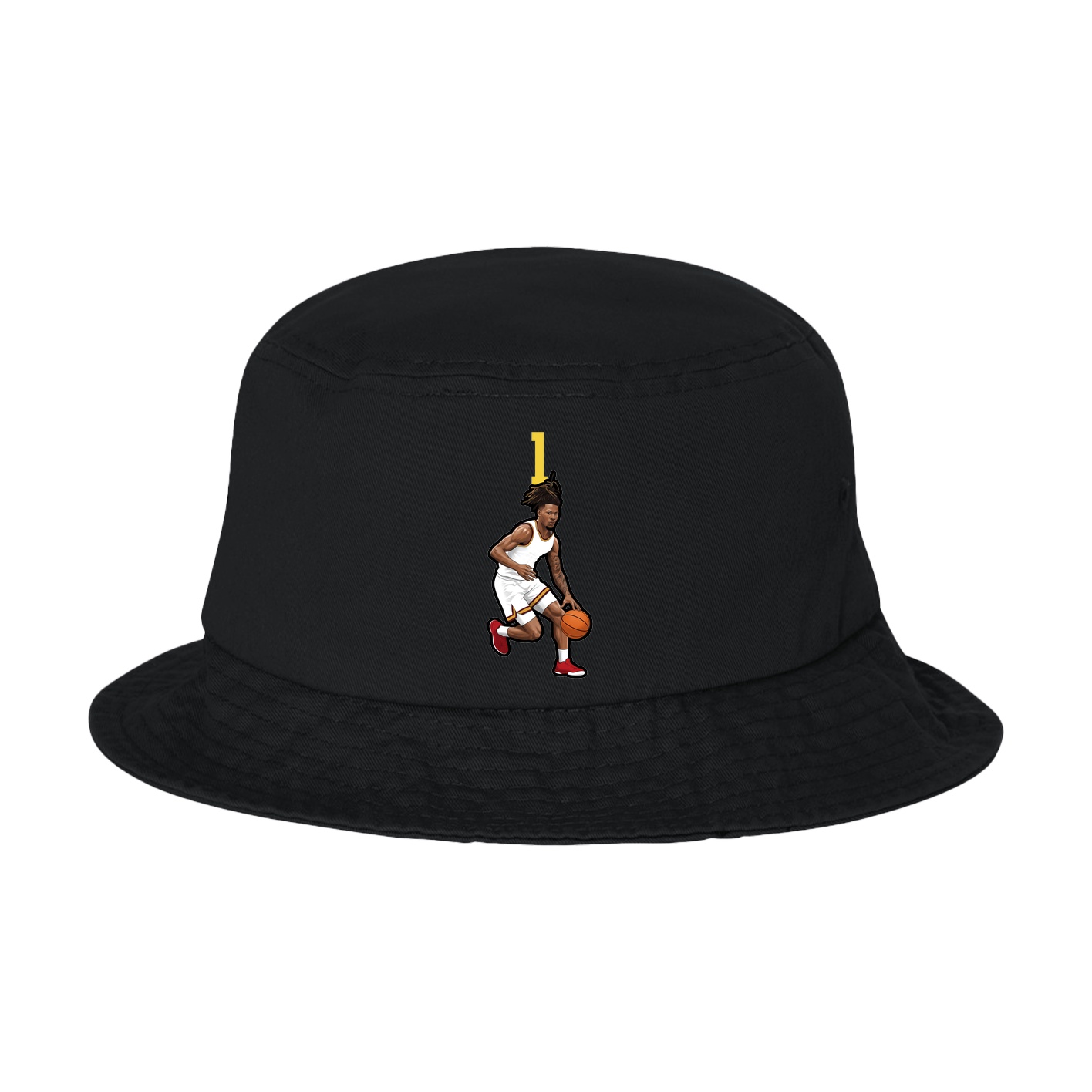 Bucket Cap — Number Top in Black