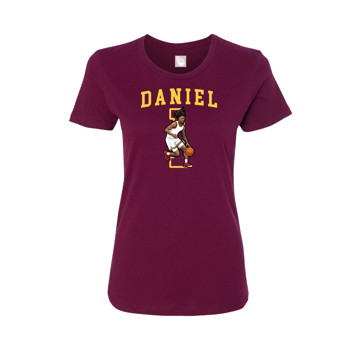 Fitted Women's Tee — Shirsey in Maroon