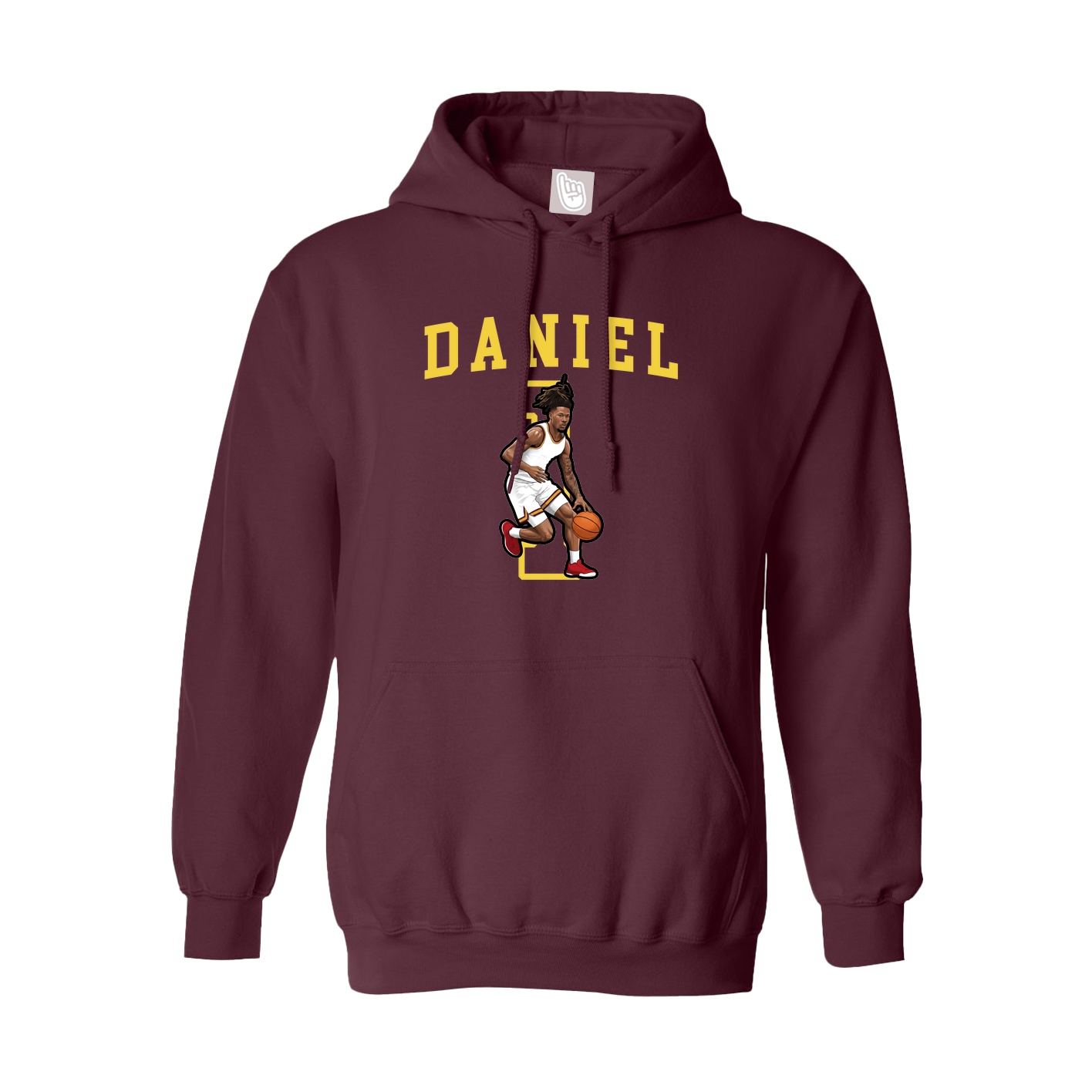 Hoodie — Shirsey in Maroon