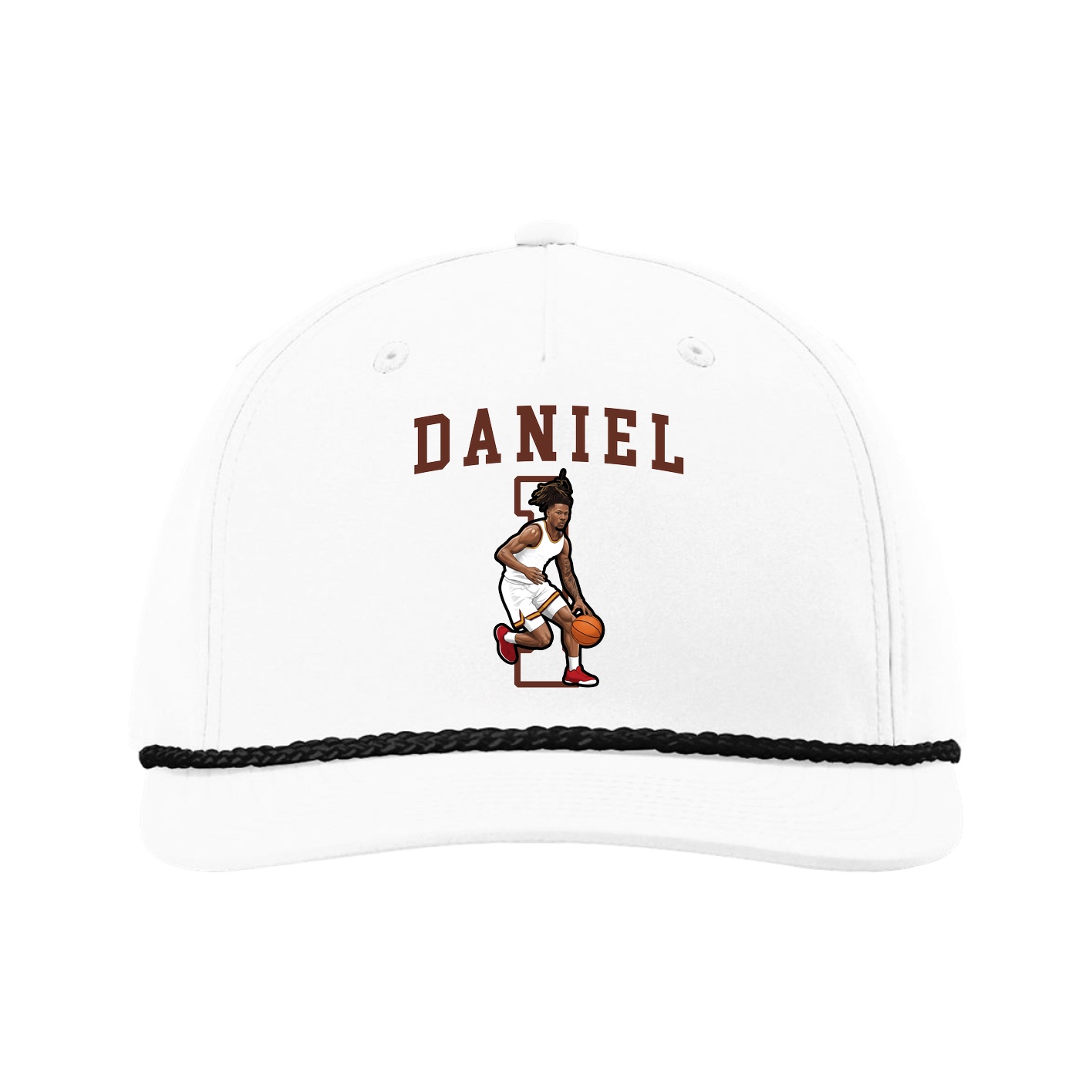 Five-Panel Classic Rope Cap — Shirsey in White