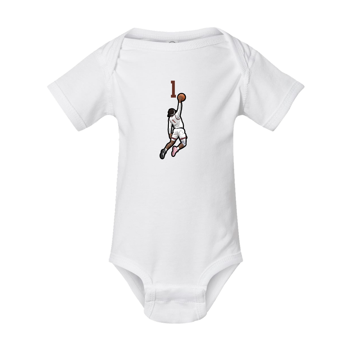 Baby Onesie — Number Top in White