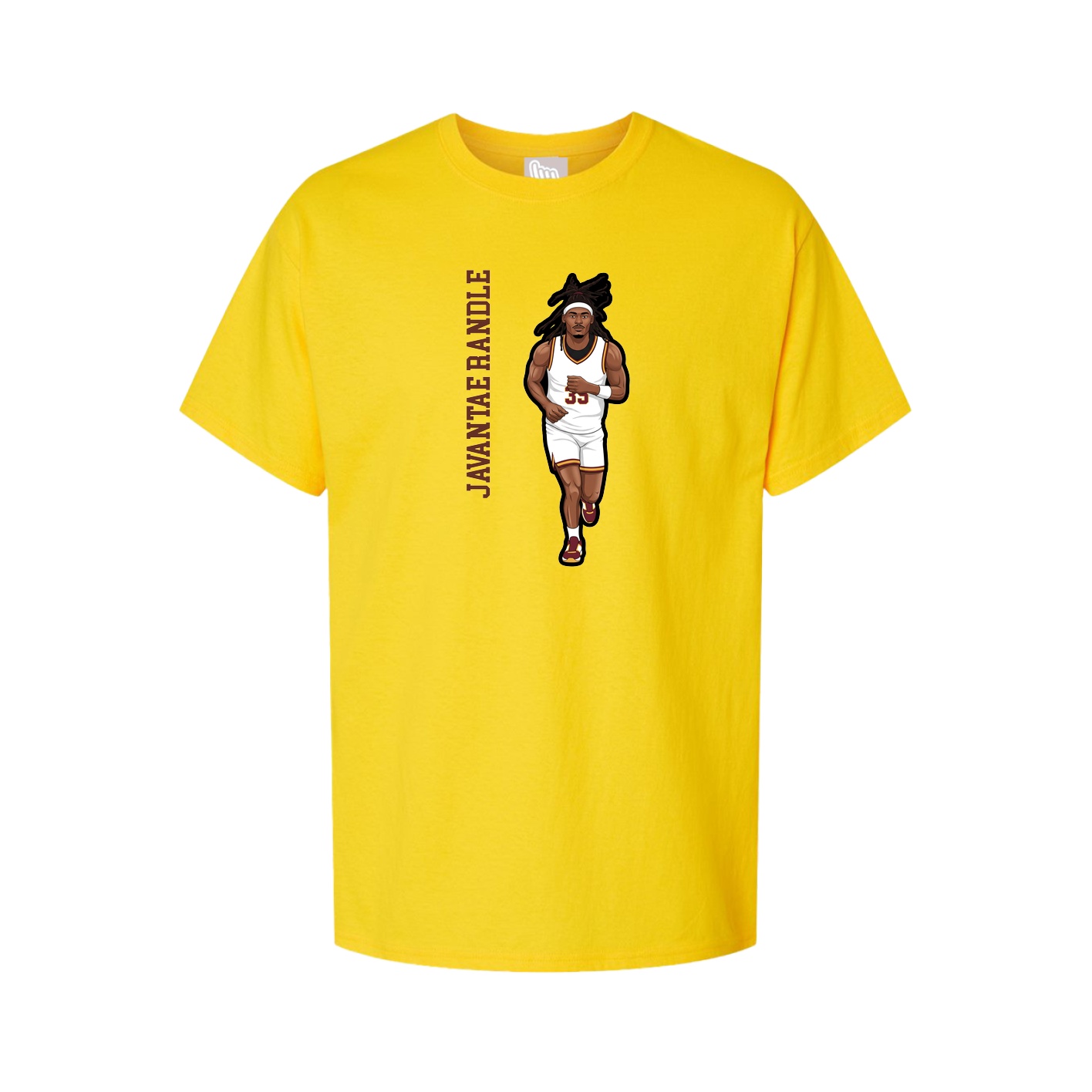 Tee — Name Vertical in Gold