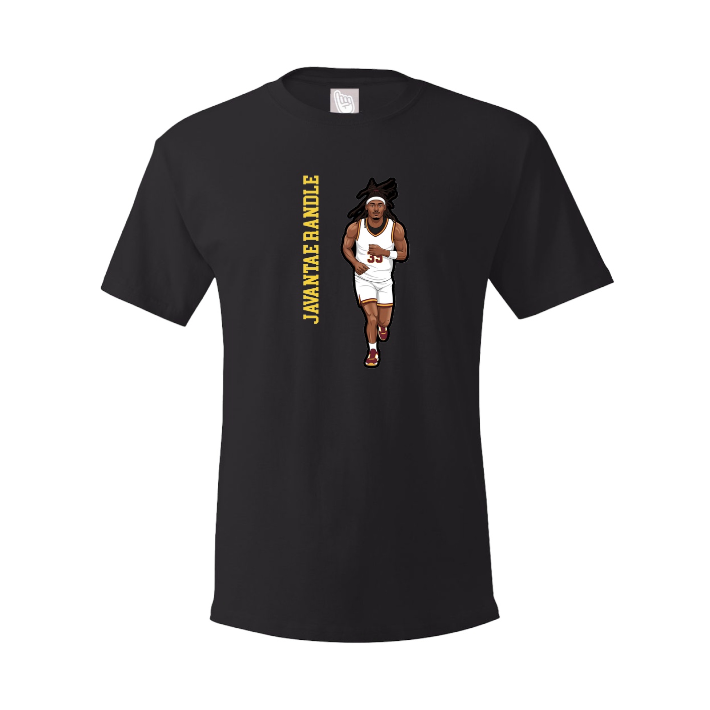 Youth Tee — Name Vertical in Black