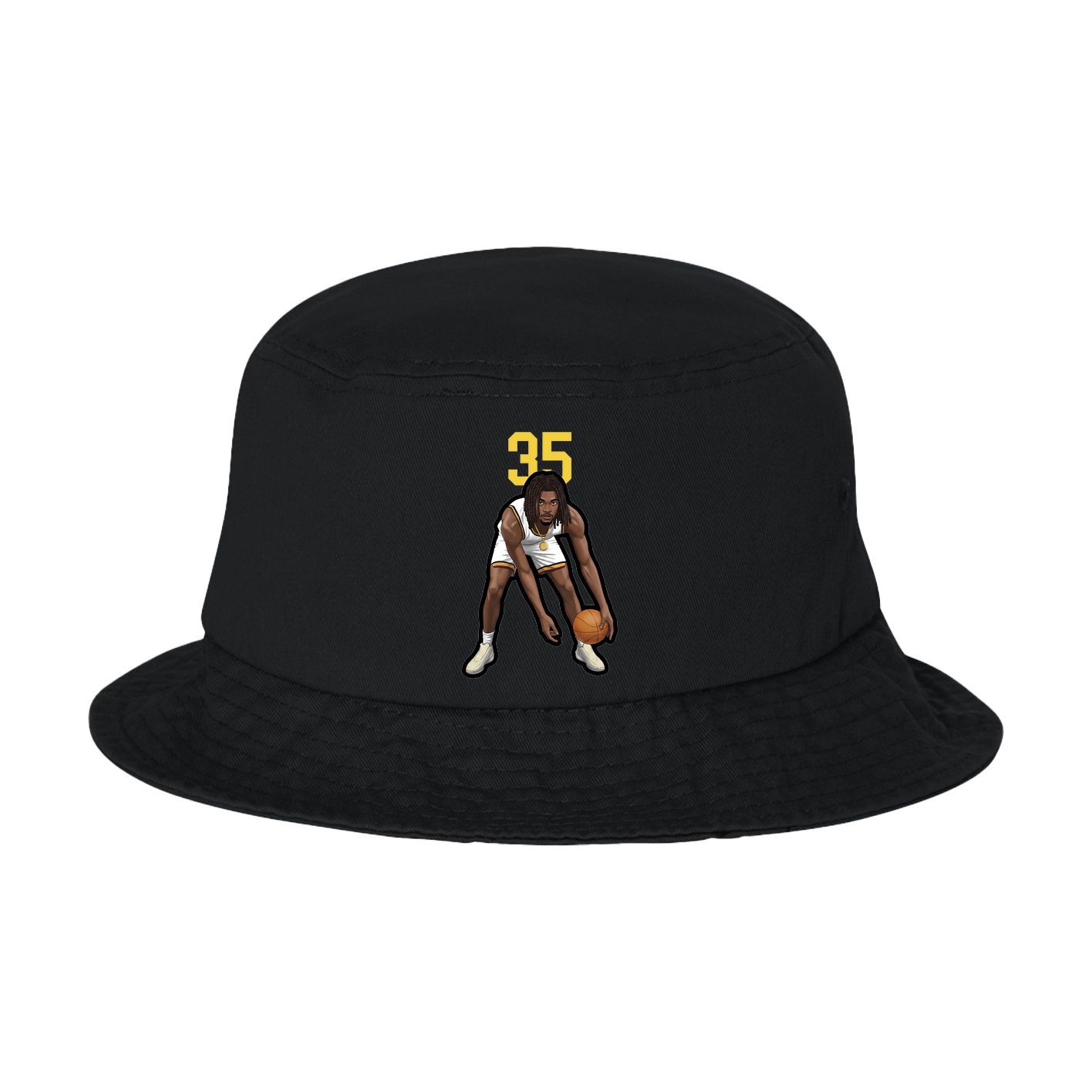 Bucket Cap — Number Top in Black
