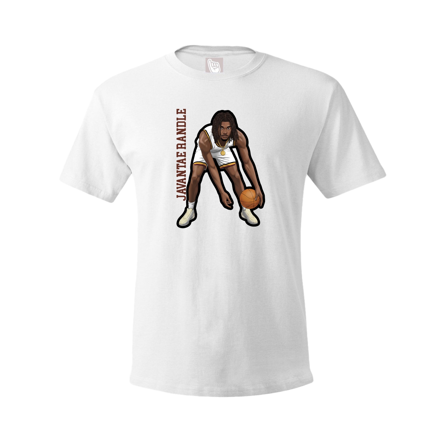 Youth Tee — Name Vertical in White