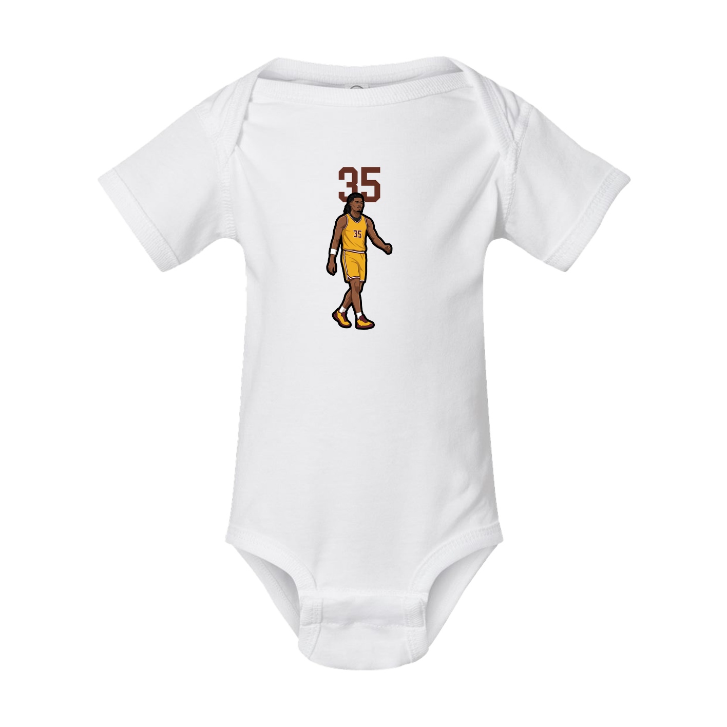 Baby Onesie — Number Top in White
