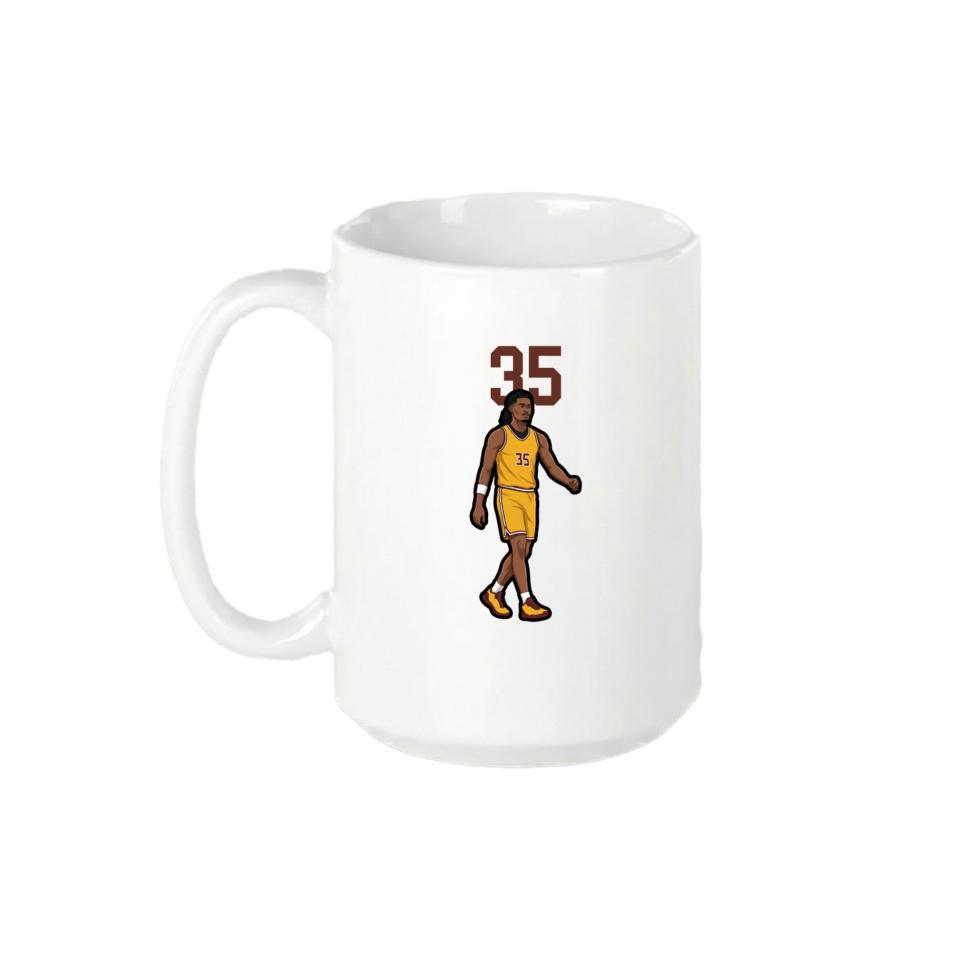 15oz Coffee Mug — Number Top in White
