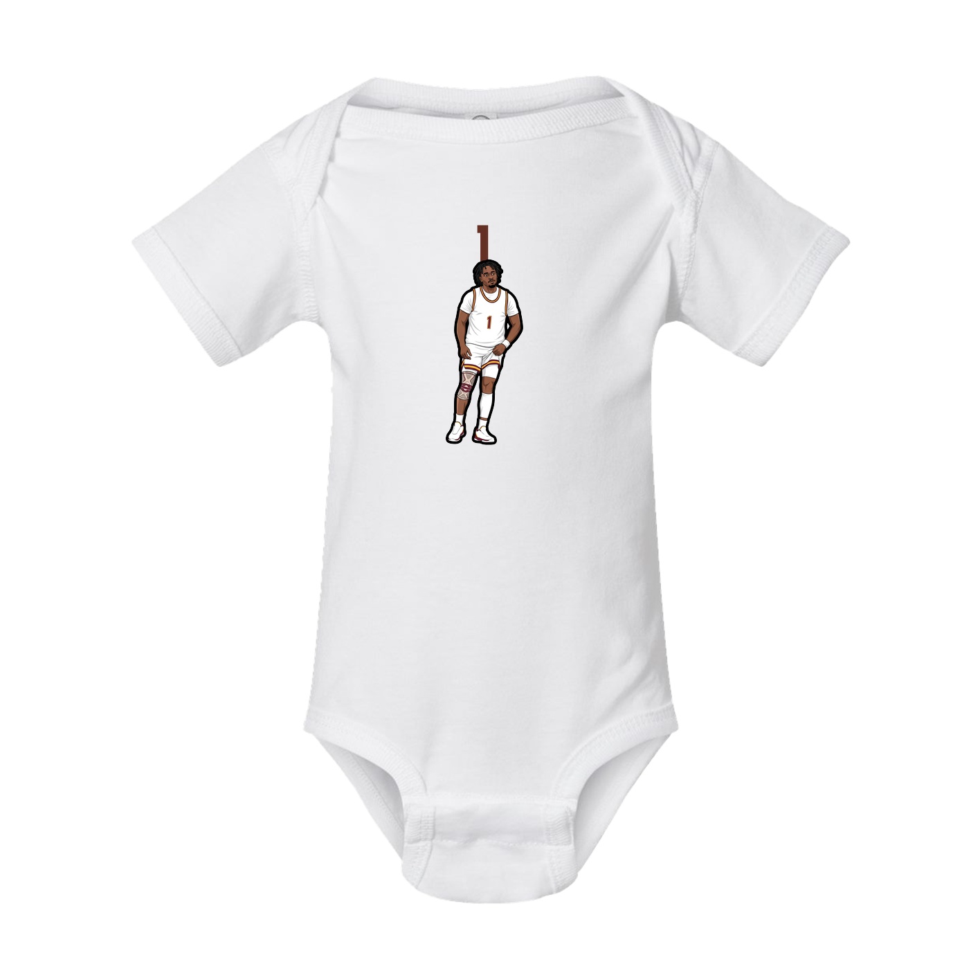Baby Onesie — Number Top in White