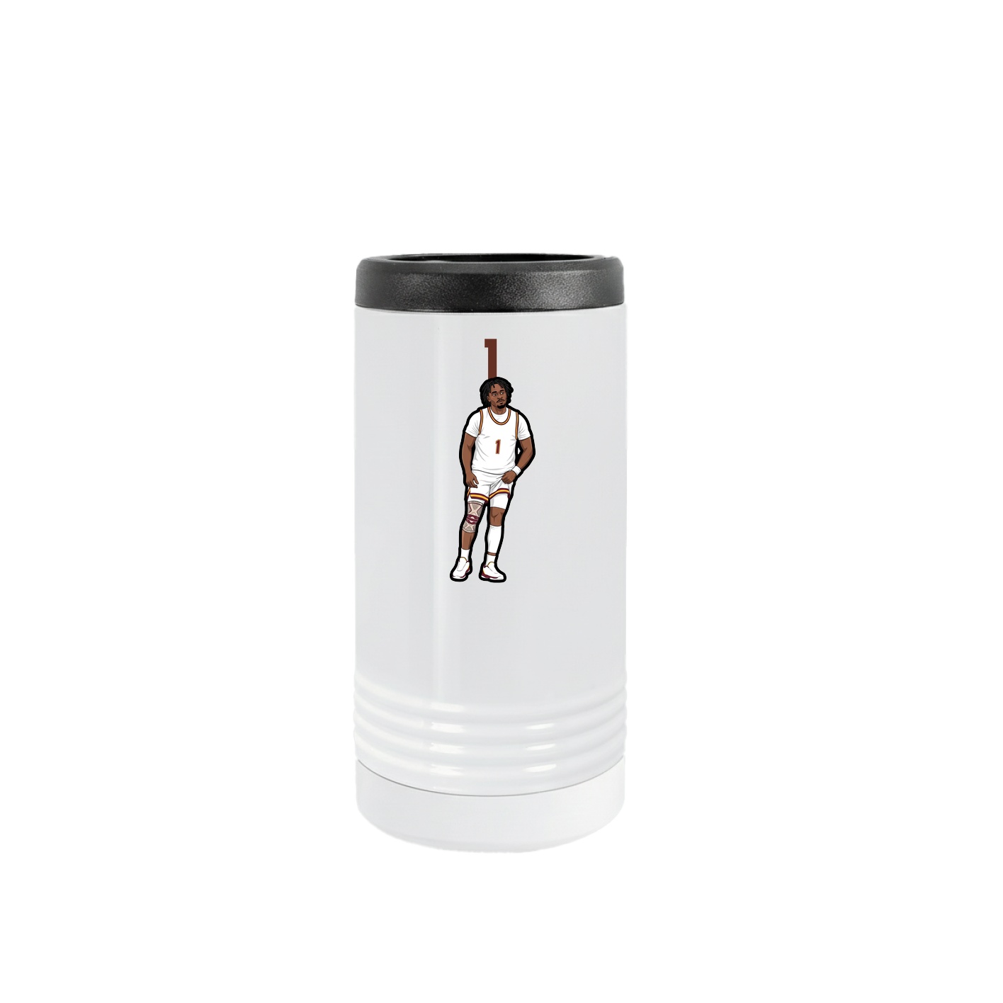 Slim Beverage Holder — Number Top in White