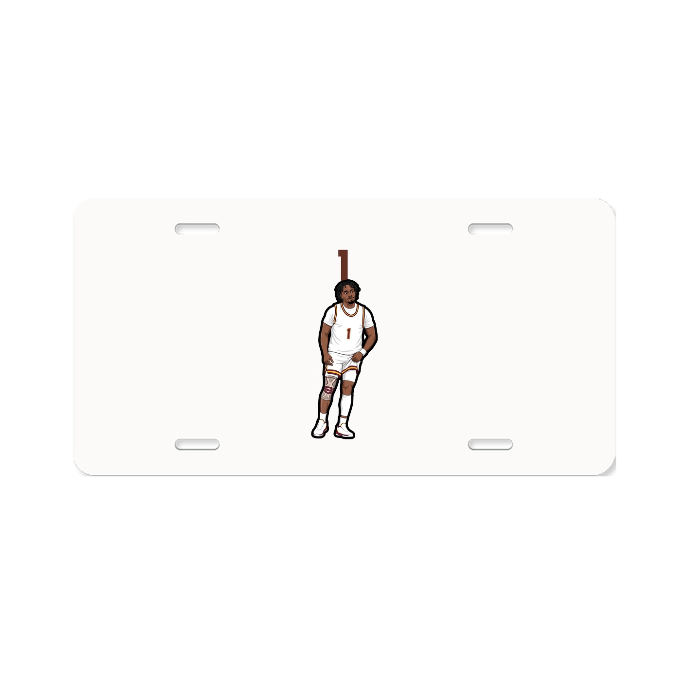 License Plate — Number Top in Classic