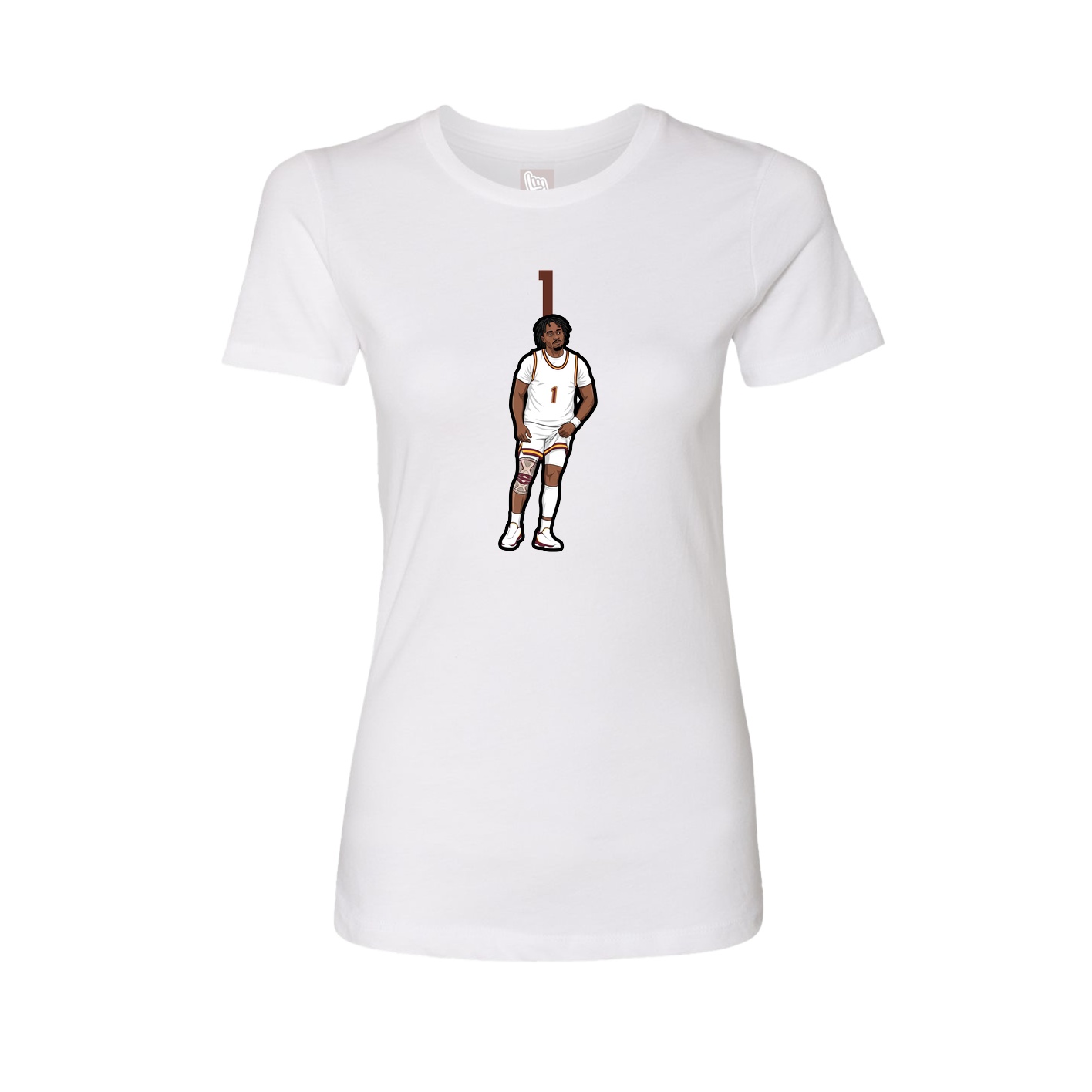 Womens Tee — Number Top in White