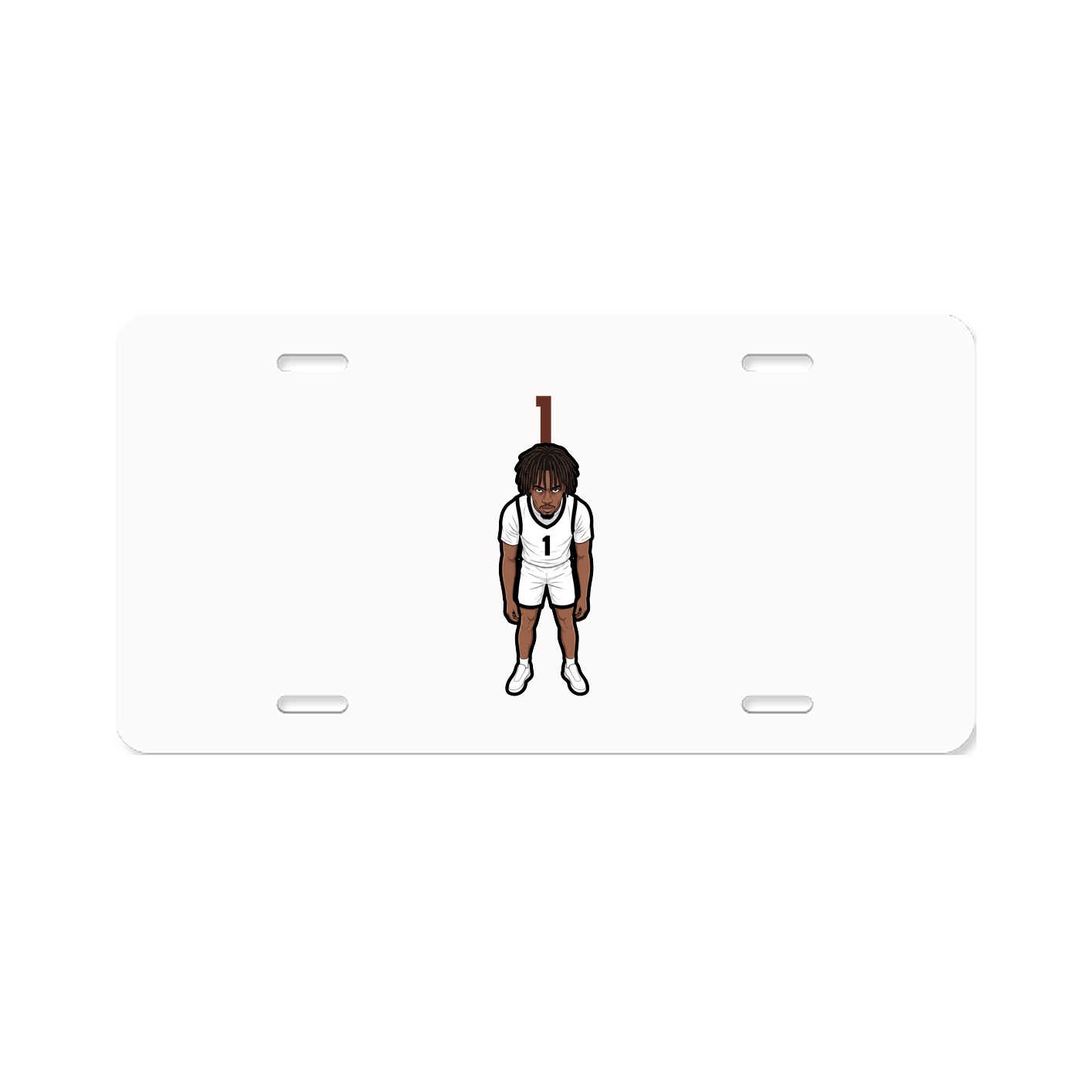 License Plate — Number Top in Classic
