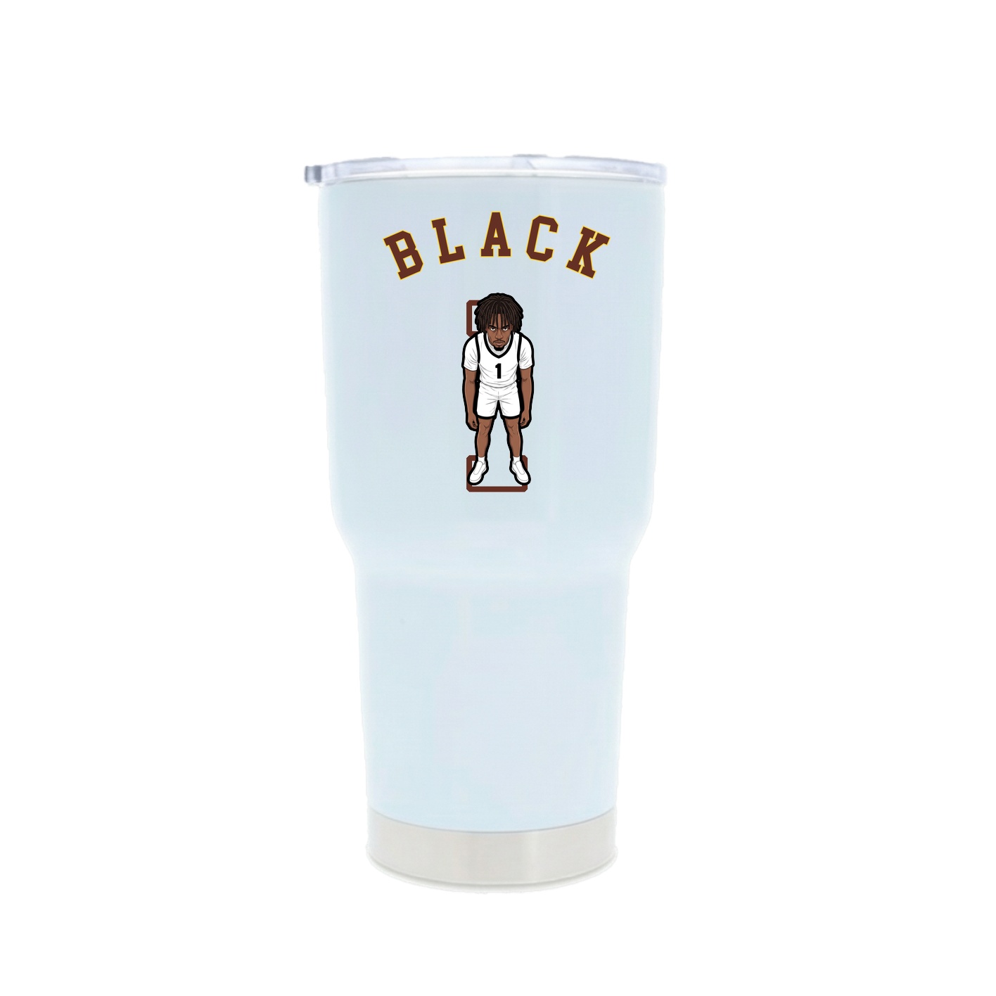 30oz Stainless Steel Tumbler — Shirsey Arch in White