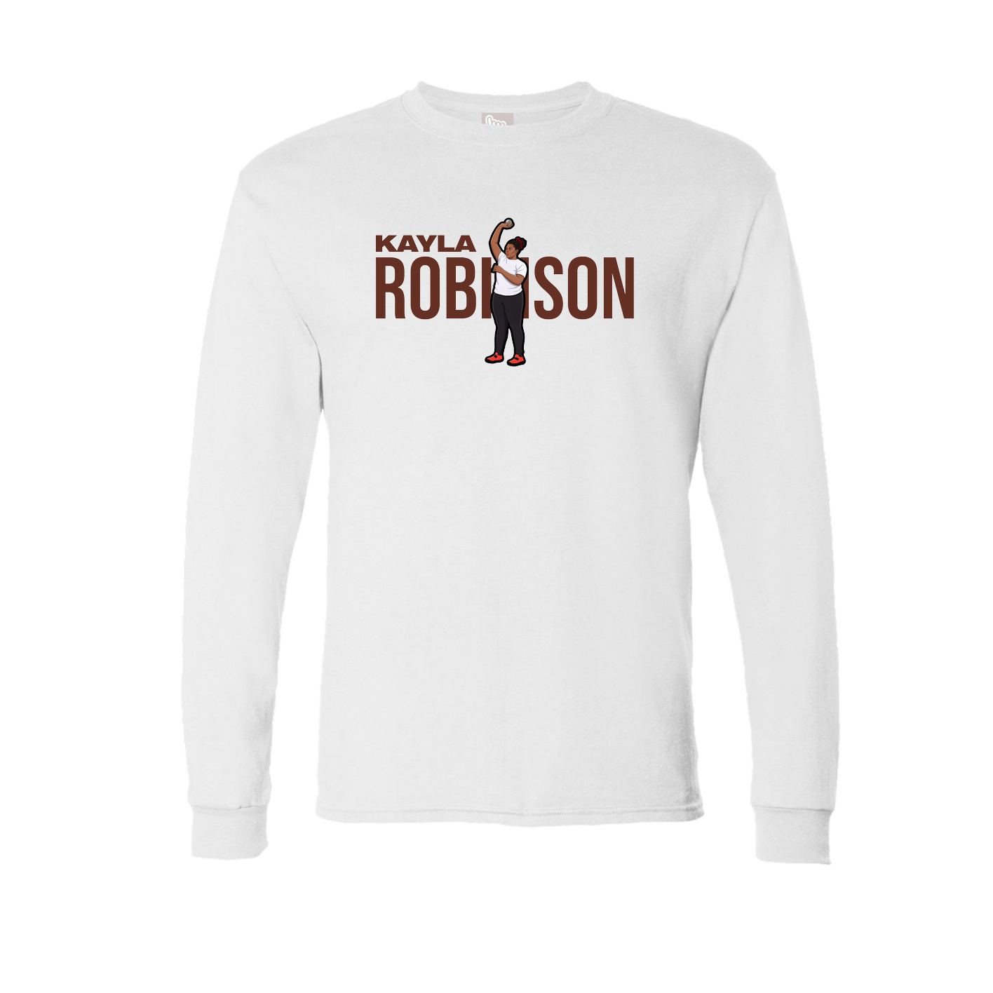 Long Sleeve Tee — Player Name in White
