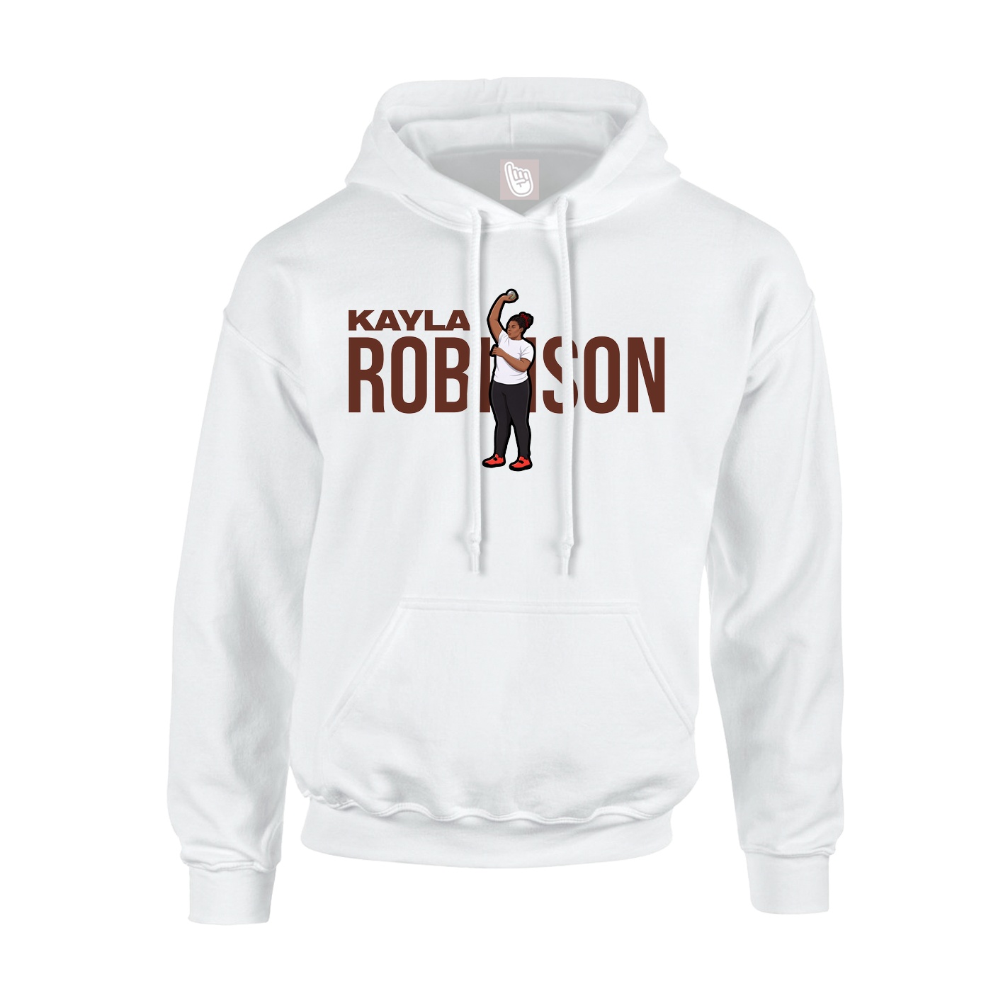 Youth Hoodie — Player Name in White