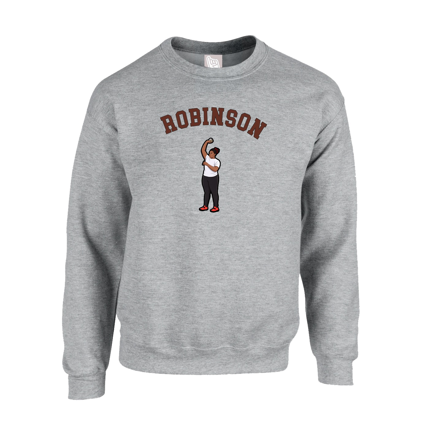 Fleece Crew — Shirsey Arch in Grey
